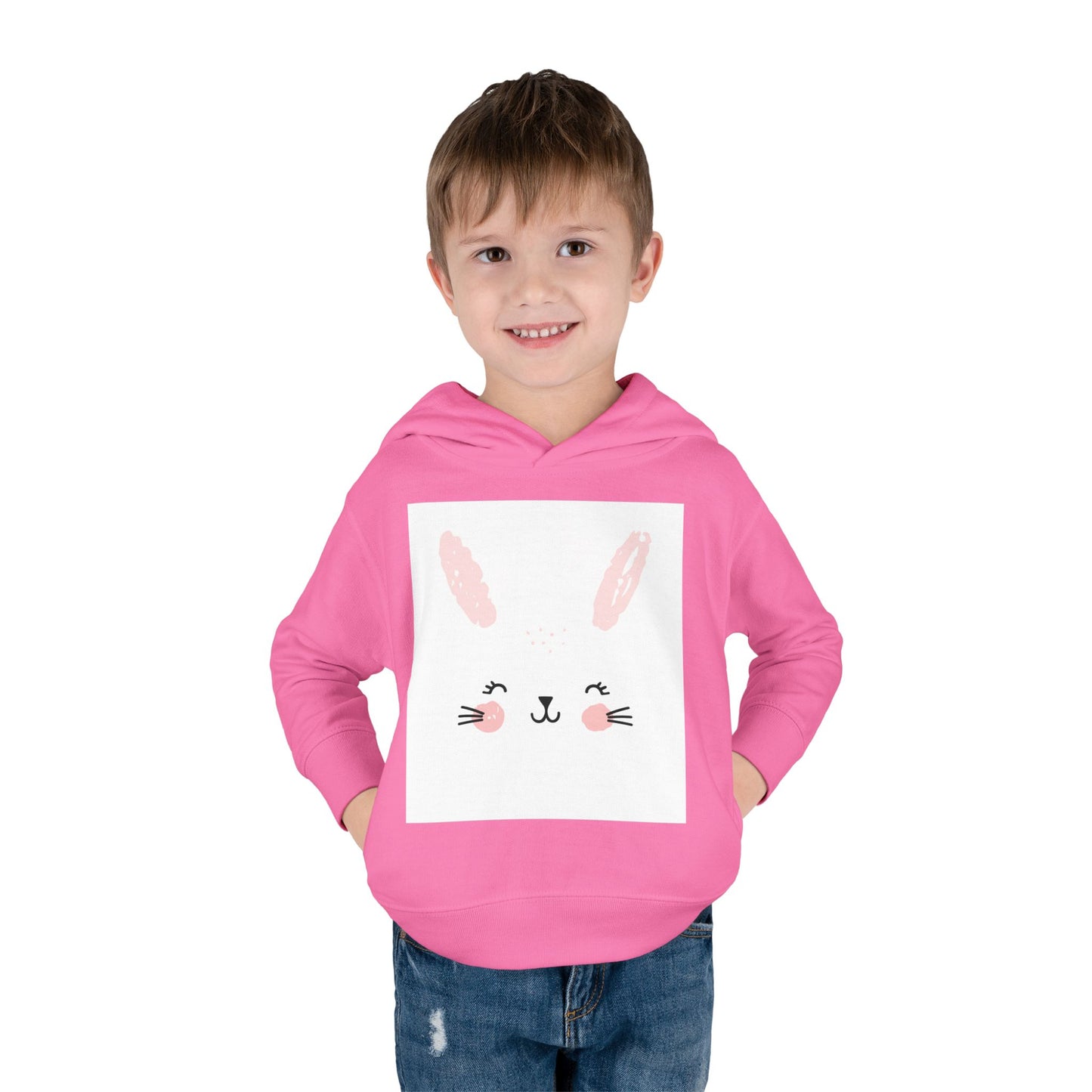 Cute Bunny Hoodie for Toddlers - Cozy Fleece Pullover