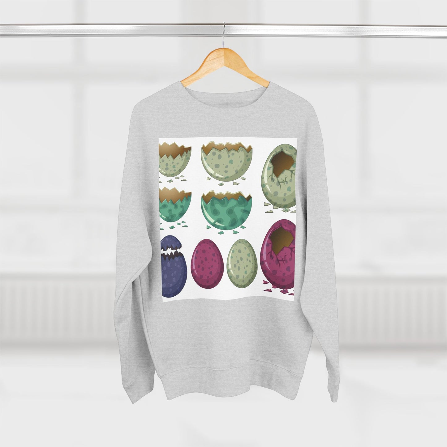 Whimsical Dinosaur Egg Unisex Crewneck Sweatshirt