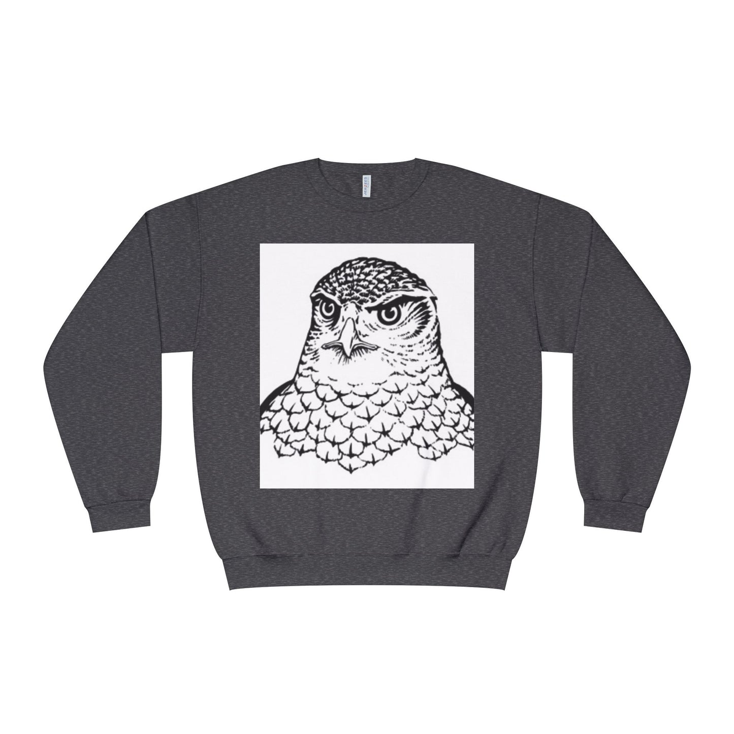 Unisex White Owl Graphic Crewneck Sweatshirt - Cozy & Stylish