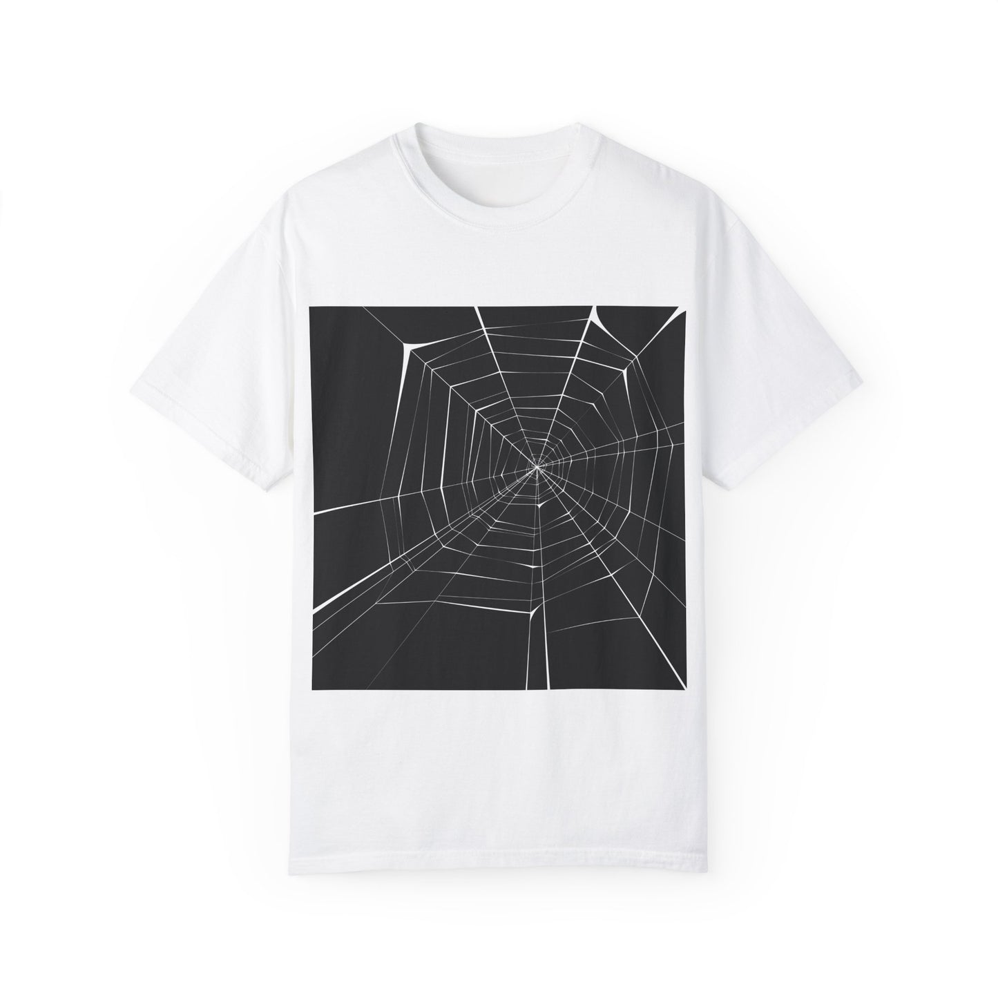 Spooky Spider Web Unisex Garment-Dyed T-Shirt