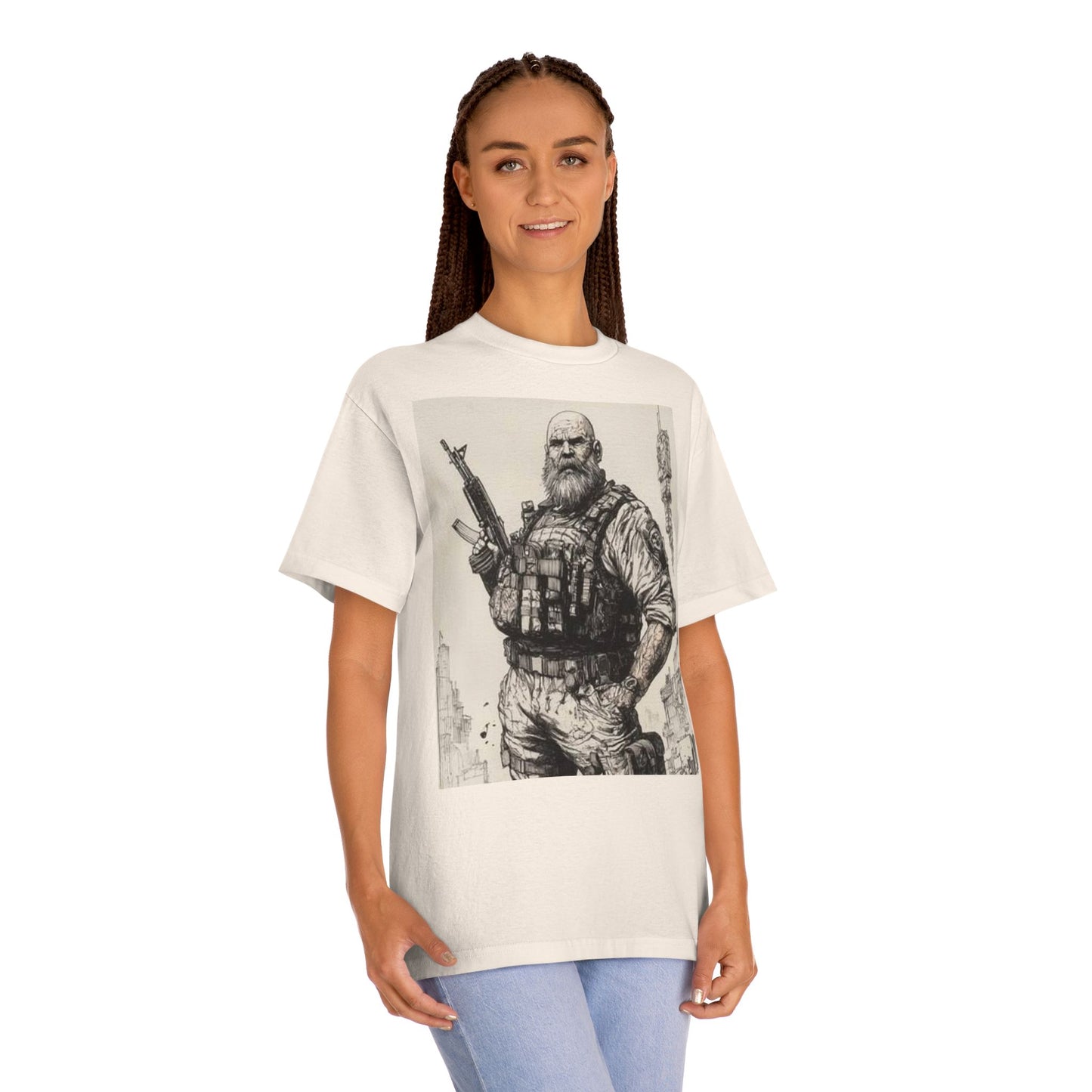Rugged Hero Graphic Tee for Adventure Enthusiasts