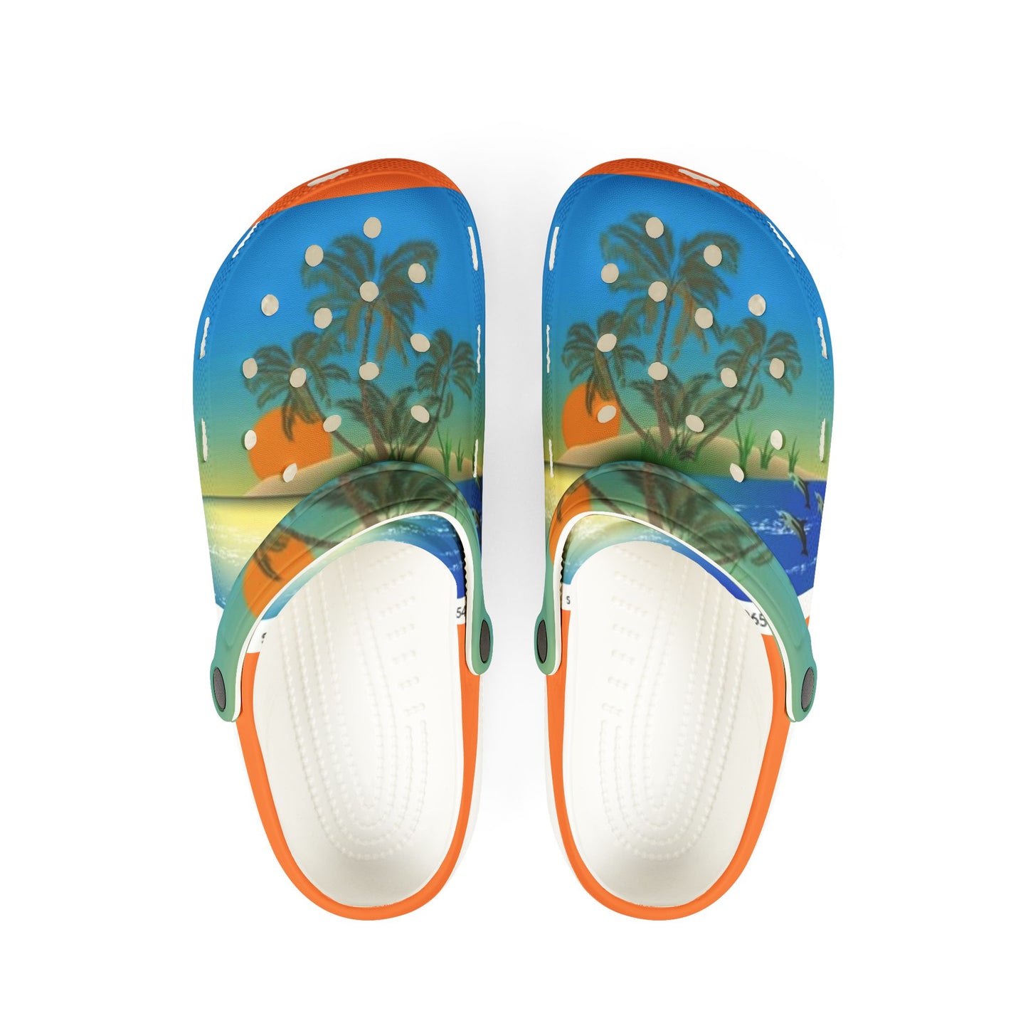 Tropical Vibe EVA Foam Clogs - Summer Ready Outdoor Shoes
