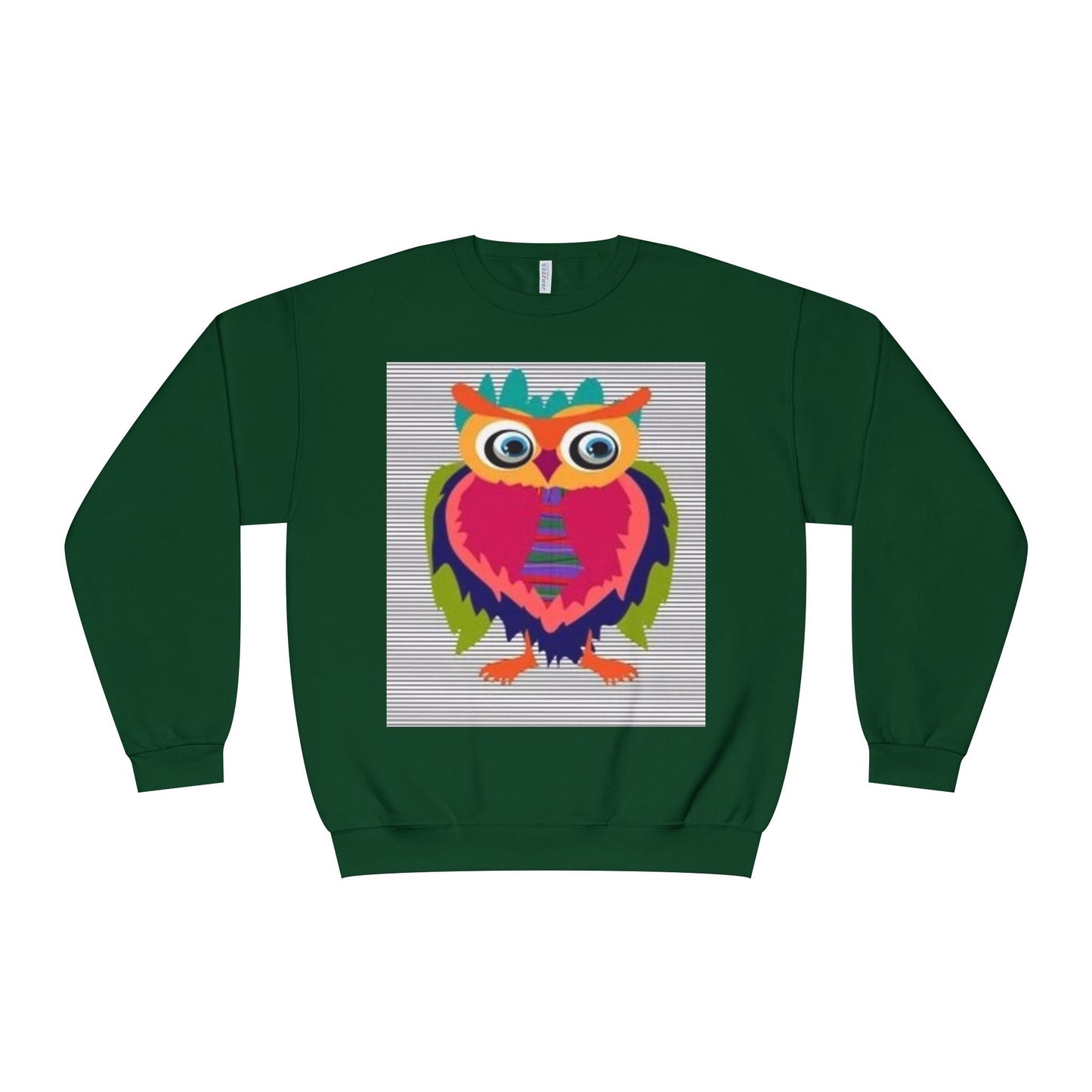 Colorful Owl Sweatshirt - Unisex Crewneck