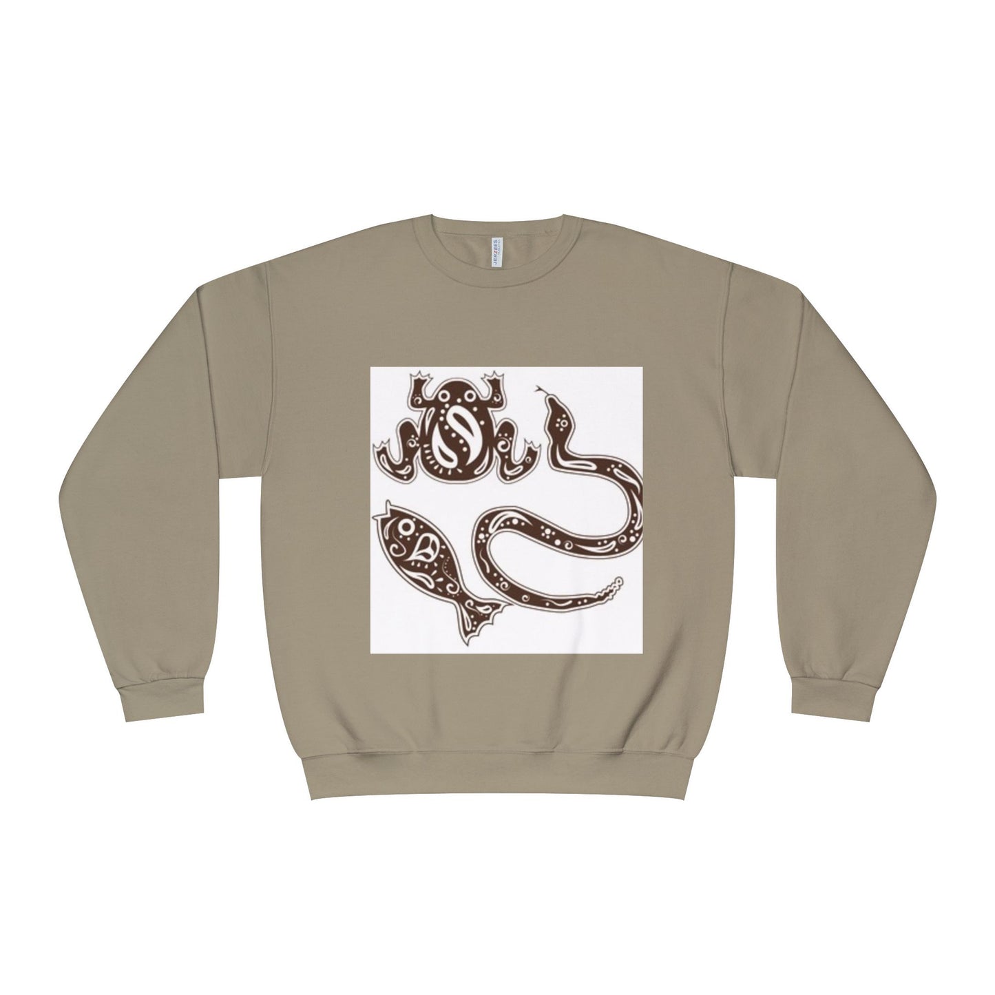Whimsical Marine Life Unisex Crewneck Sweatshirt - Cozy Ocean-Inspired Apparel