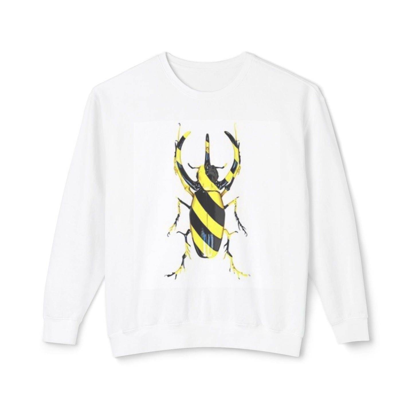 Beetle Stripe Unisex Lightweight Crewneck Sweatshirt - Trendy and Stylish