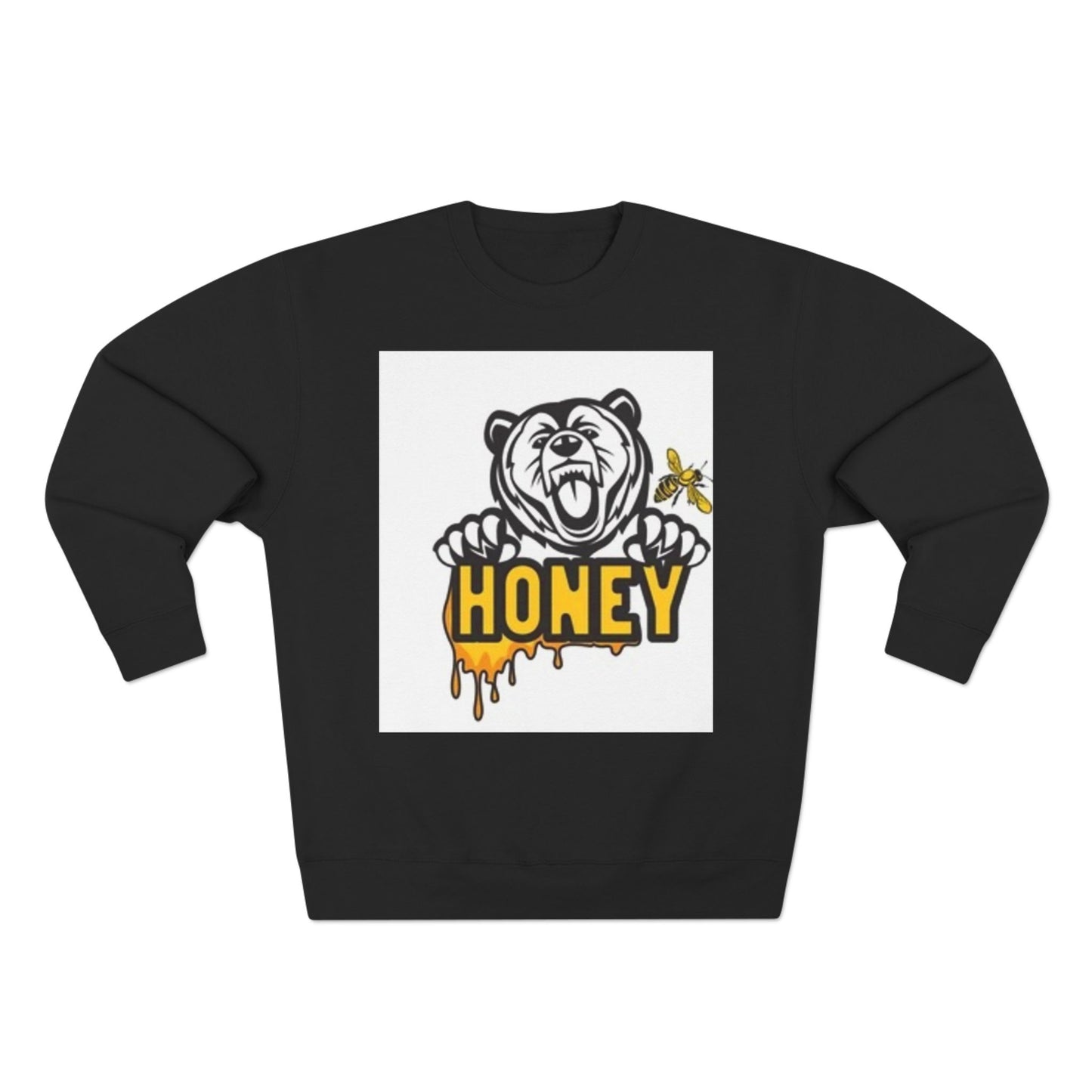 Honey Bear Unisex Crewneck Sweatshirt - Cozy and Fun Gift for Animal Lovers