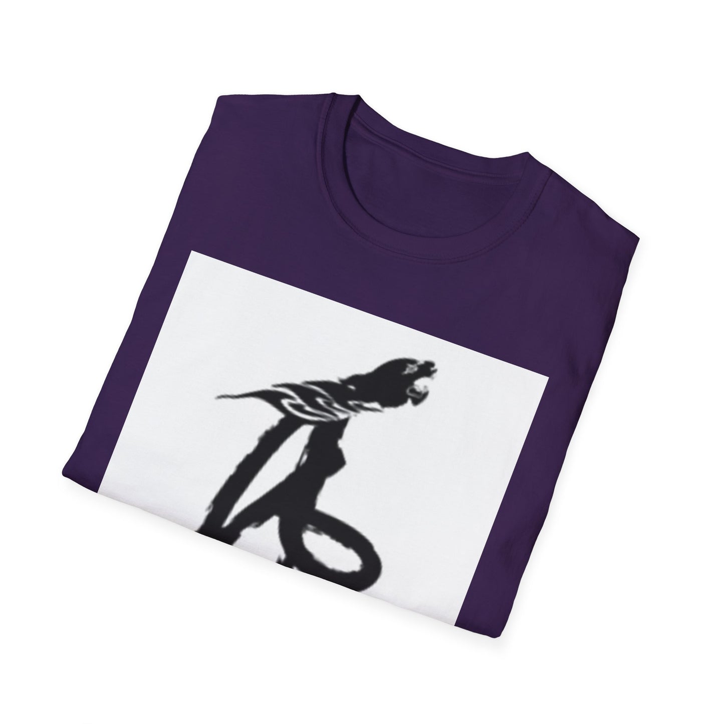 Unisex Softstyle T-Shirt - Black Bird Design for Nature Lovers
