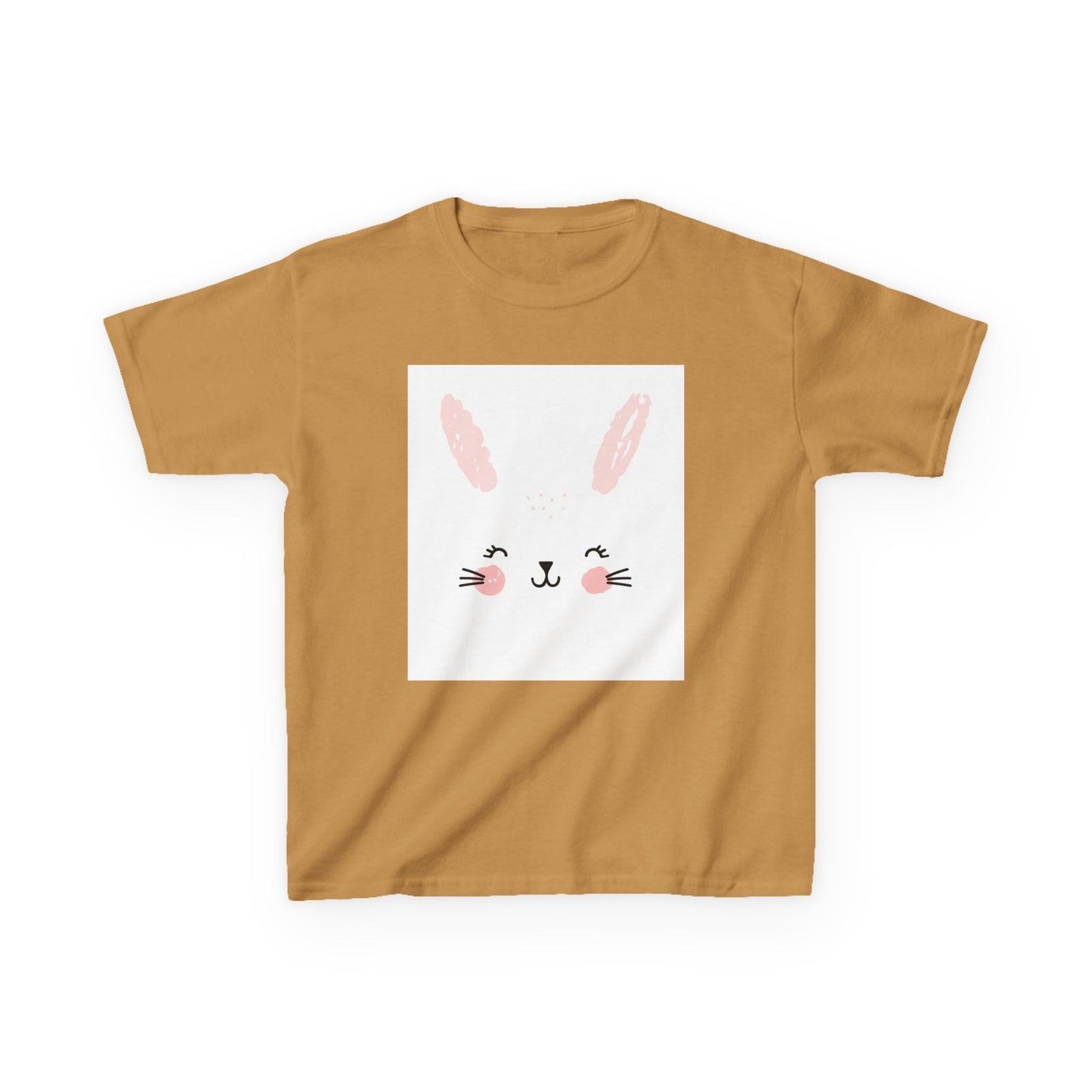 Adorable Bunny Kids Heavy Cotton Tee - Perfect for Easter & Everyday Fun