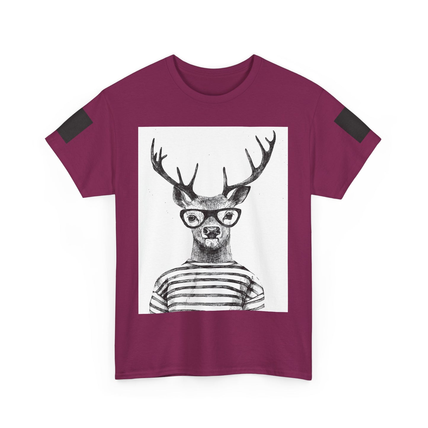 Cool Vintage Deer Graphic Unisex Heavy Cotton Tee