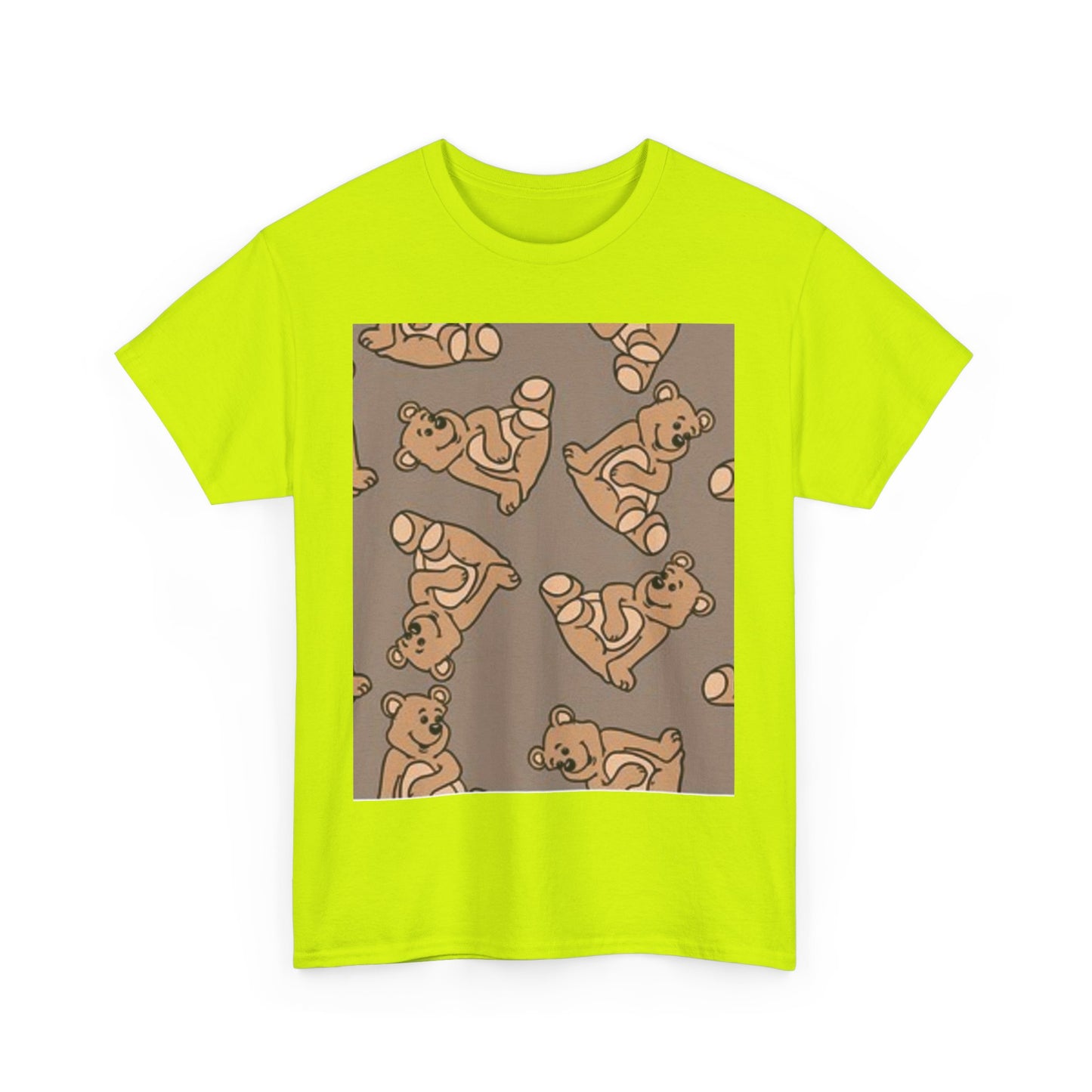 Tropical Bird Pattern Unisex Heavy Cotton Tee - Vibrant Summer Style