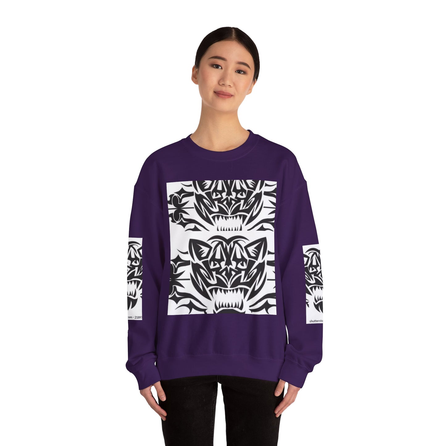 Bold Tiger Graphic Unisex Sweatshirt - Fierce Animal Design
