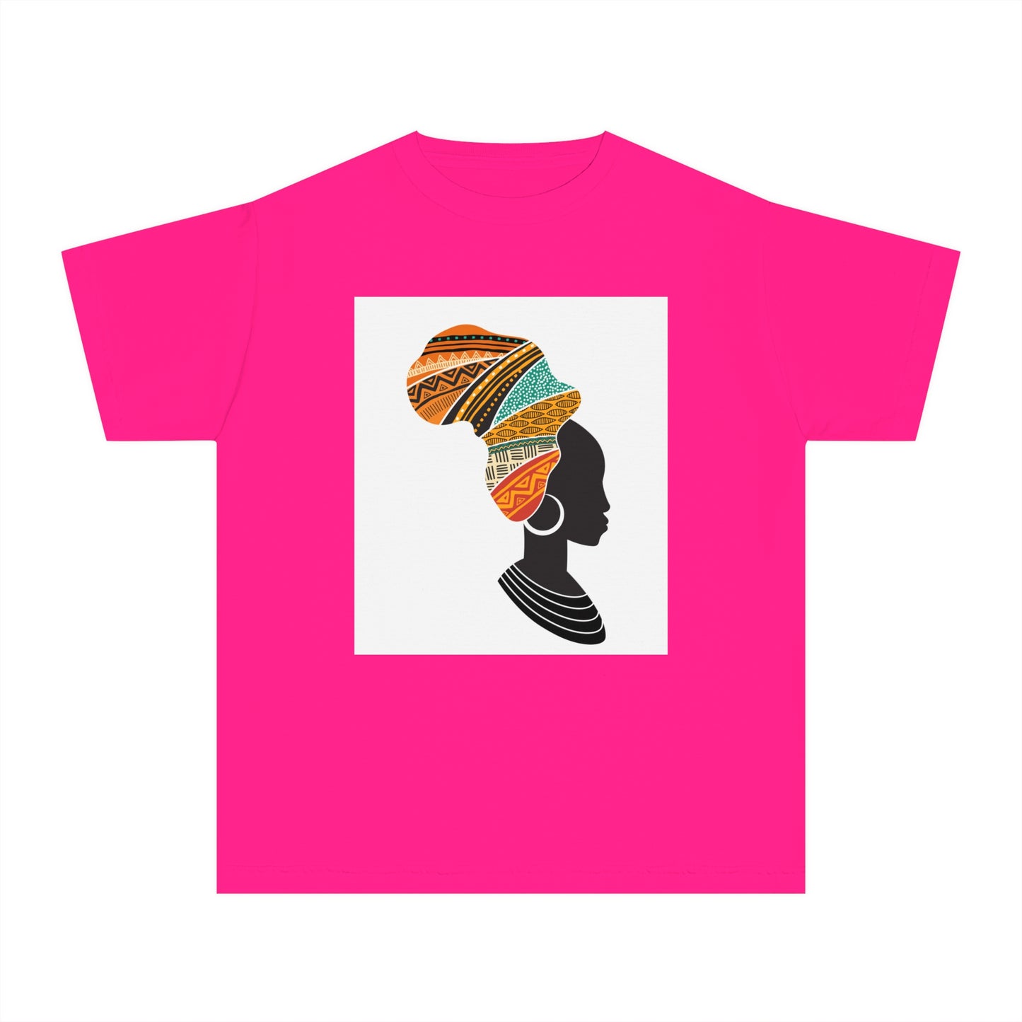 Youth Midweight Tee - African Heritage Design for Creative Kids