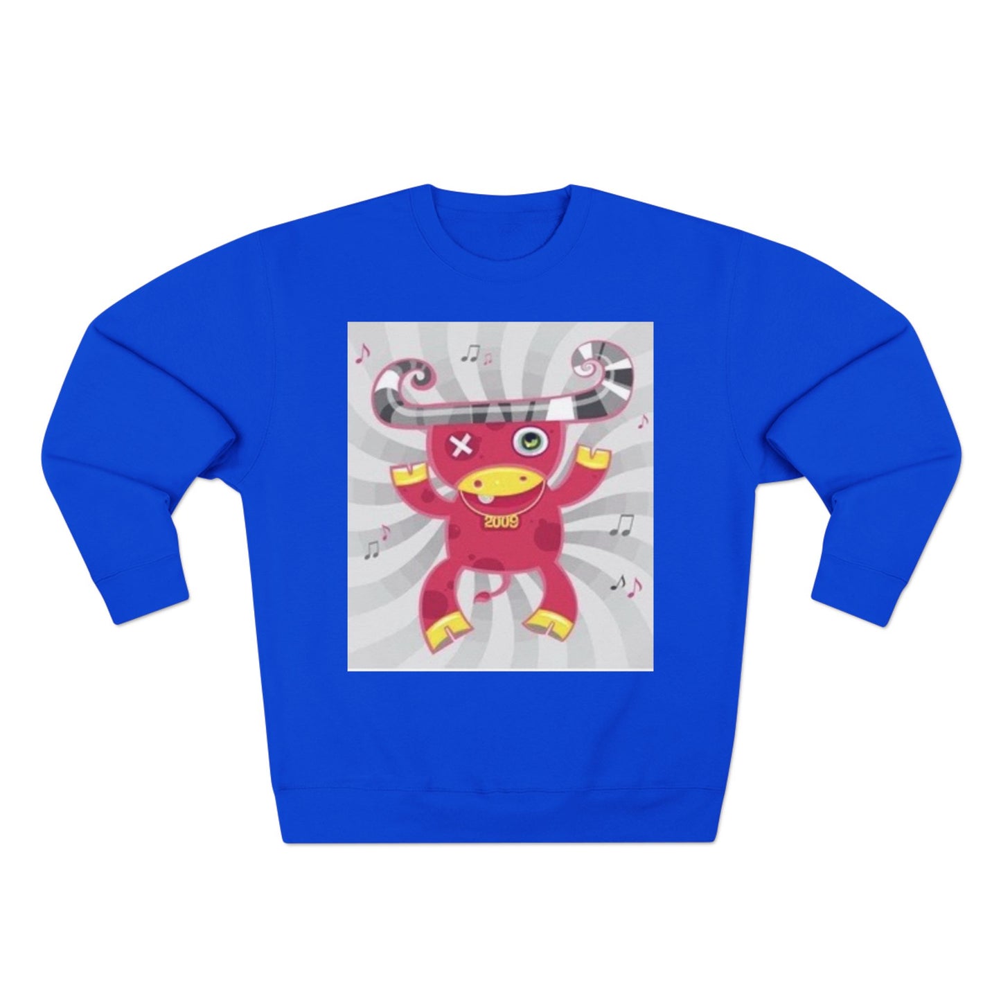 Fun Graphic Unisex Crewneck Sweatshirt - Playful Music Theme