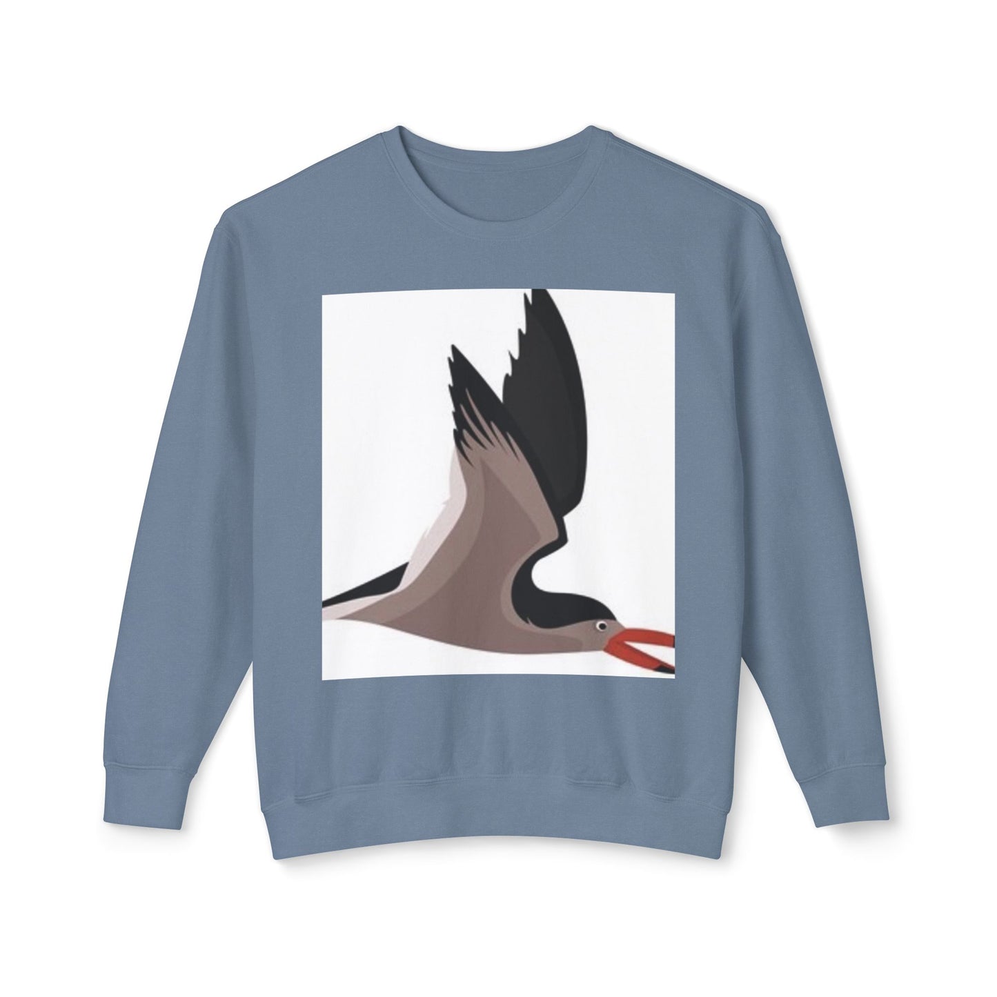 Unisex Sweater with Bird Graphic - Lightweight Crewneck Sweatshirt for Nature Lovers