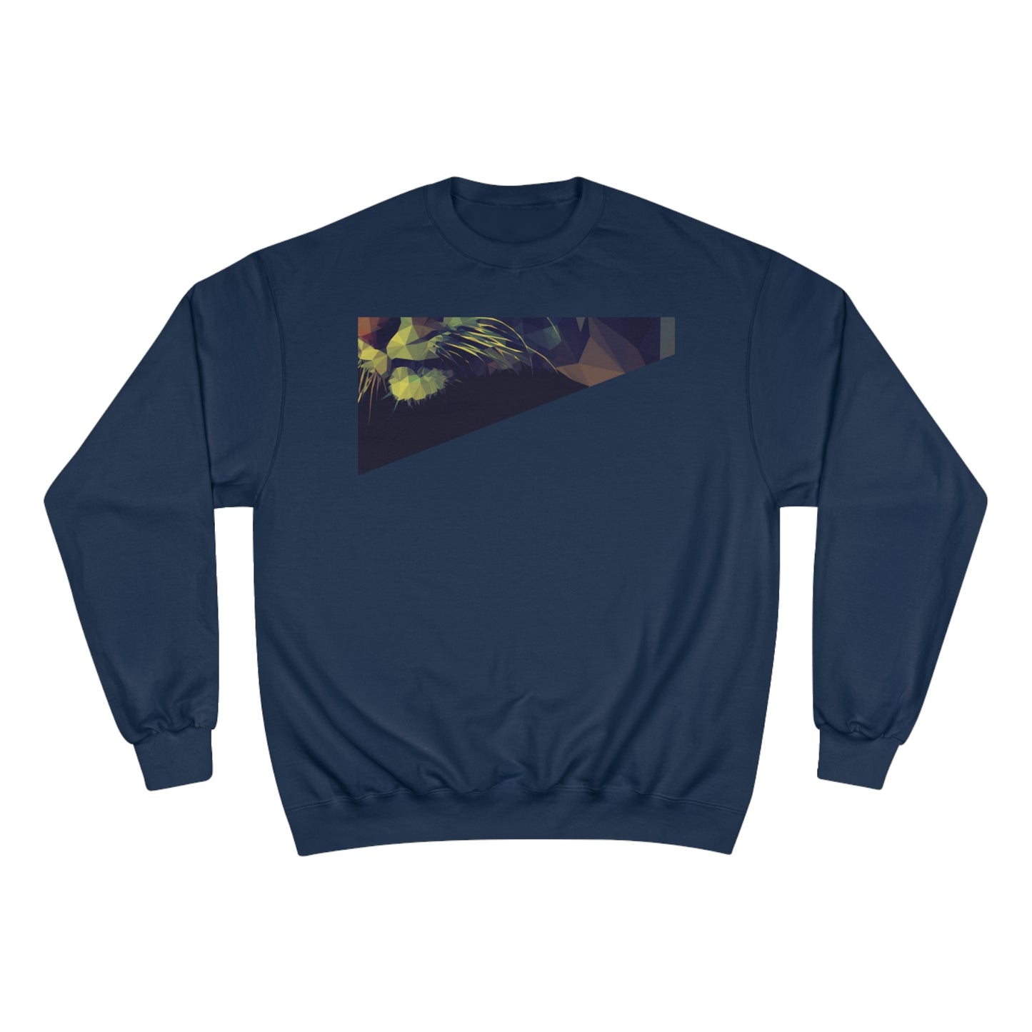 Geometric Cat Champion Sweatshirt - Cozy & Stylish Apparel for Cat Lovers