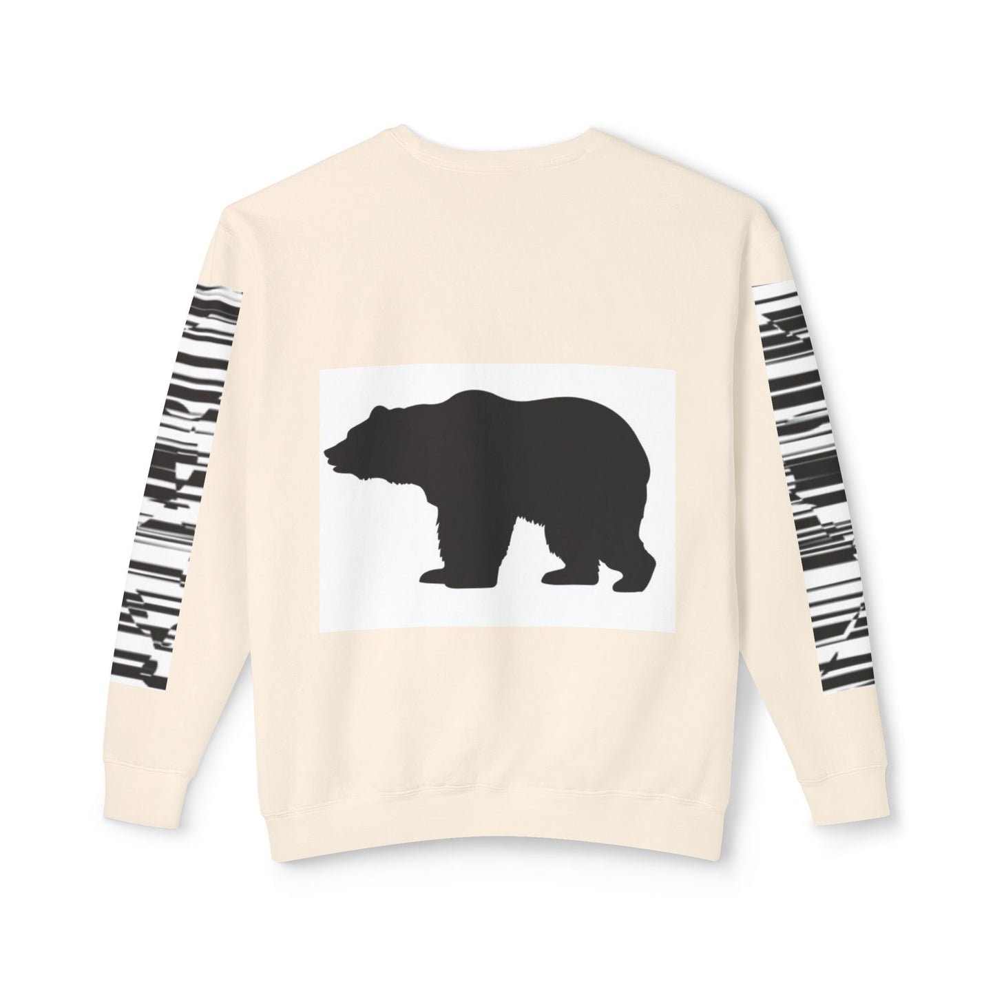 Stylish Bear Graphic Unisex Lightweight Crewneck Sweatshirt