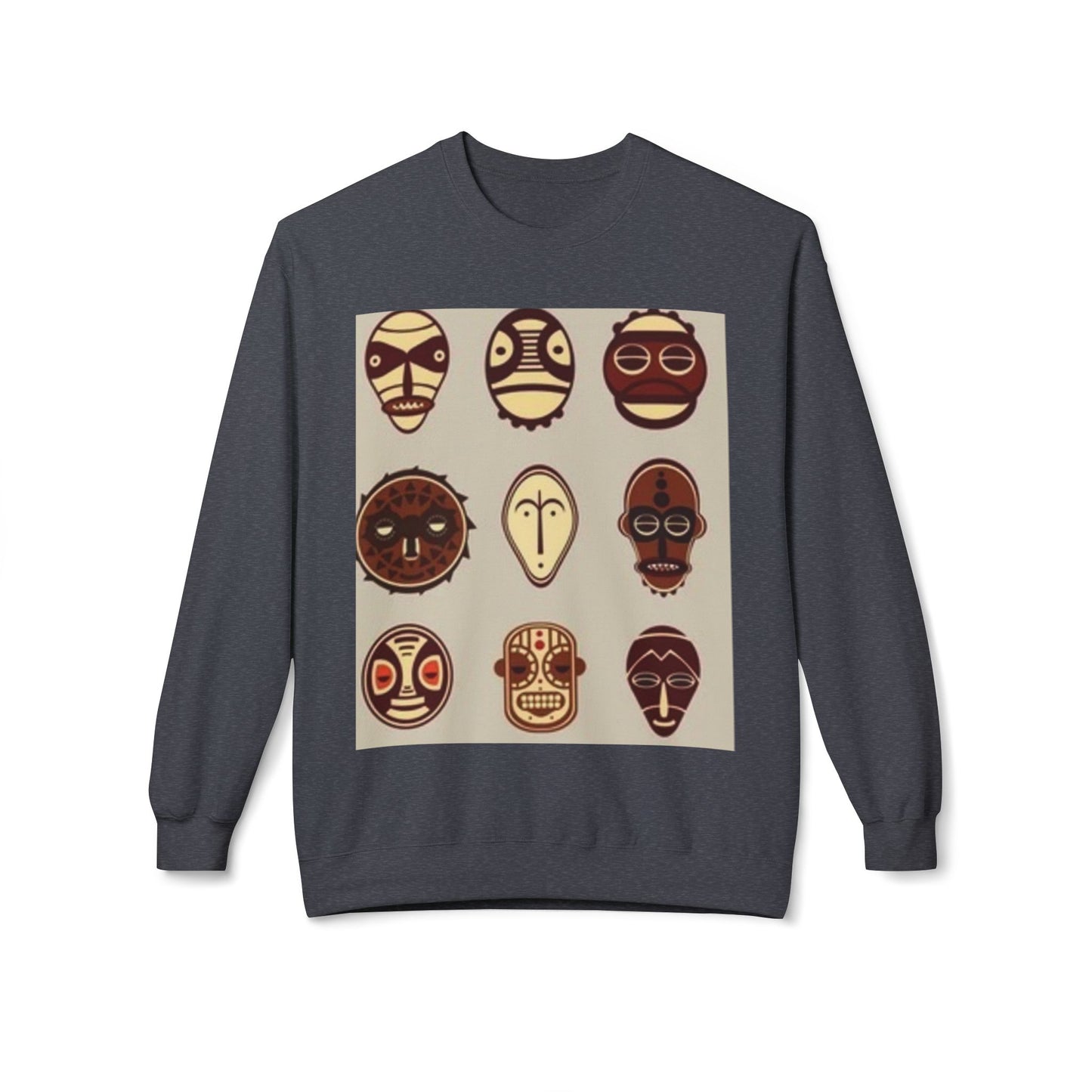 Artistic Horse Illustration Fleece Crewneck Sweatshirt - Unisex