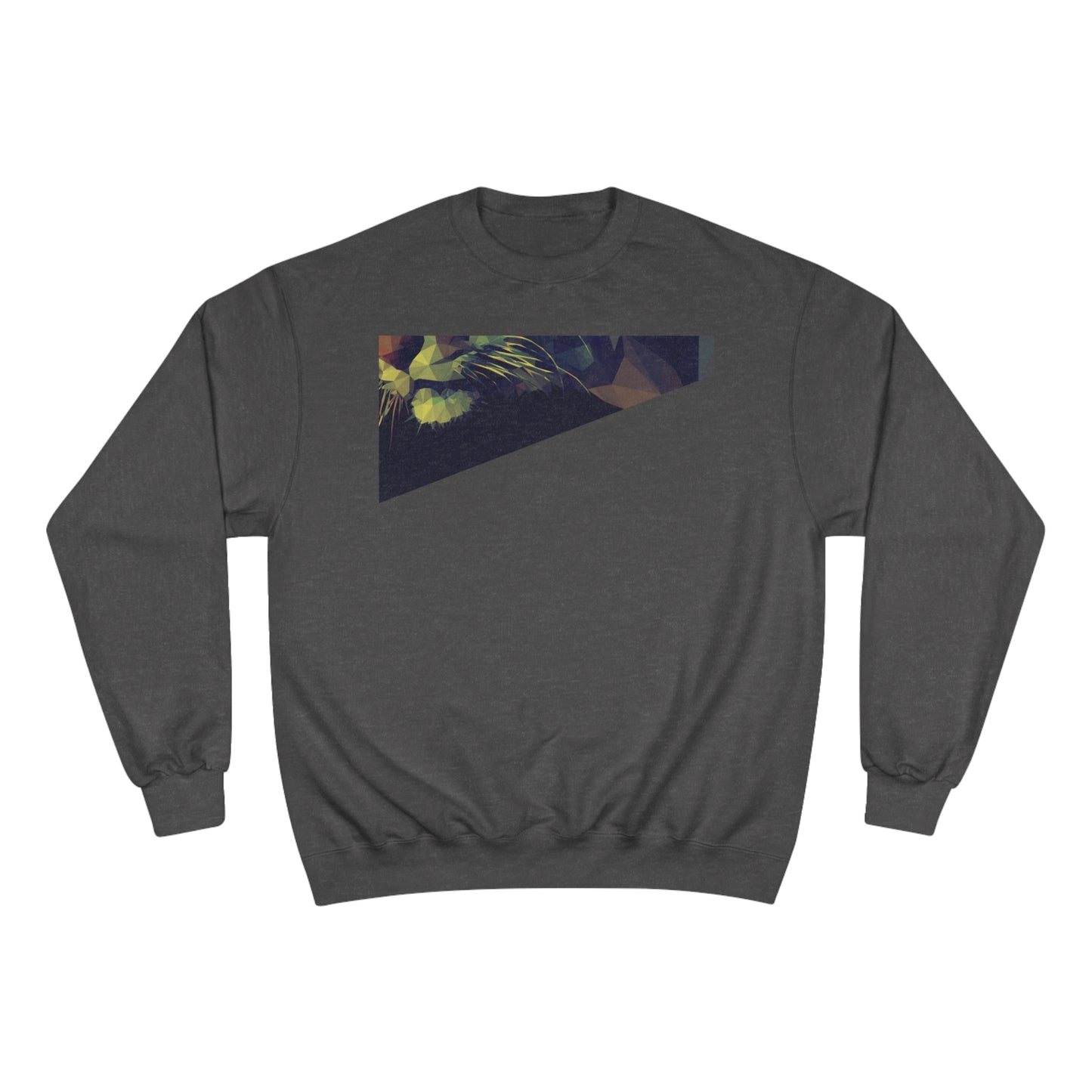 Geometric Cat Champion Sweatshirt - Cozy & Stylish Apparel for Cat Lovers
