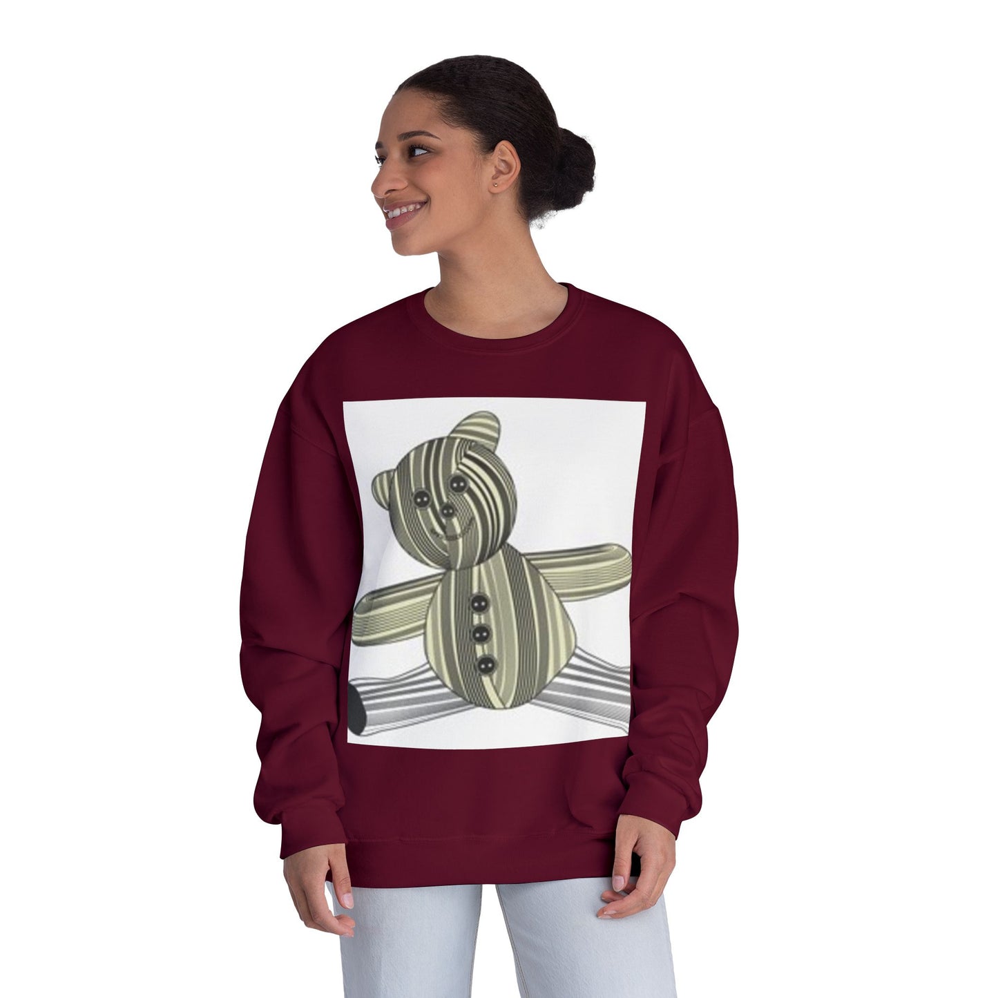 Cozy Teddy Bear Graphic Sweatshirt - Perfect for All Ages