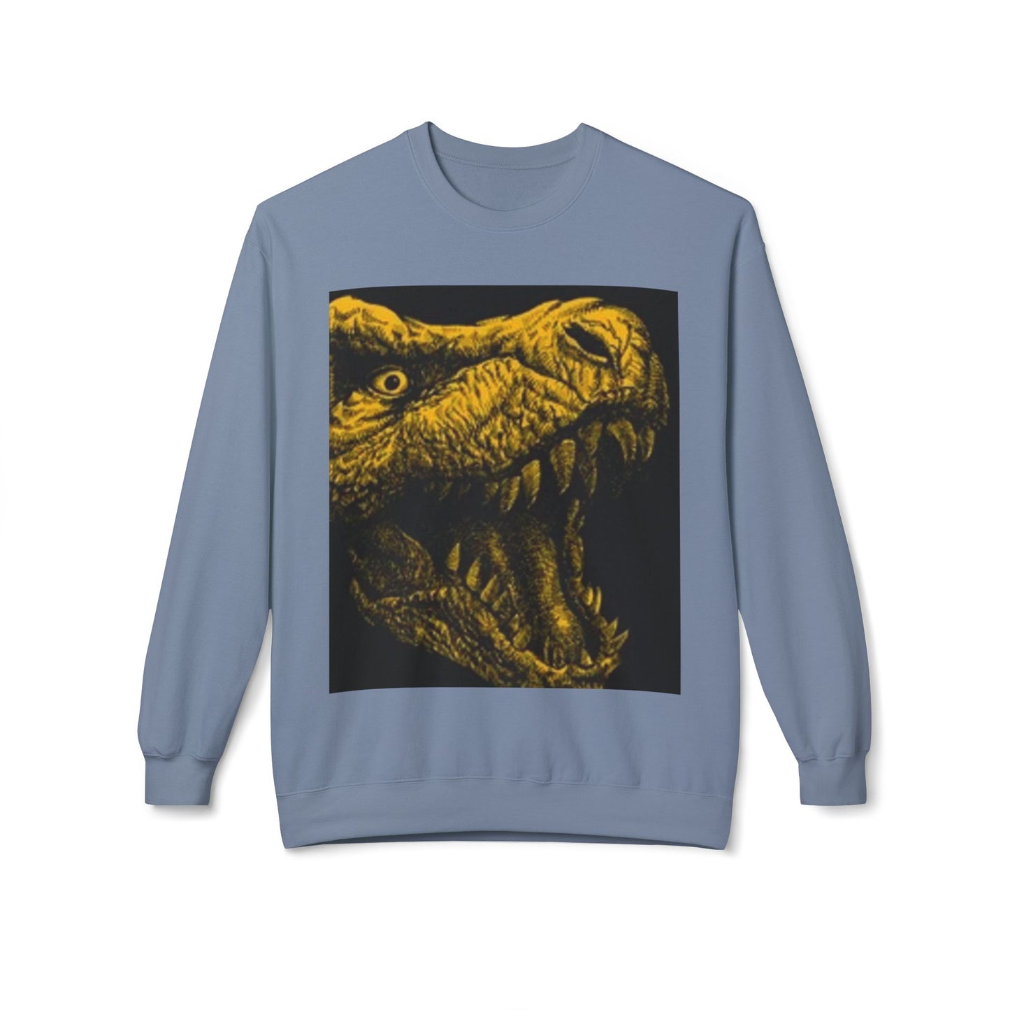 Unisex Dinosaur Graphic Sweatshirt - Cozy Midweight Crewneck