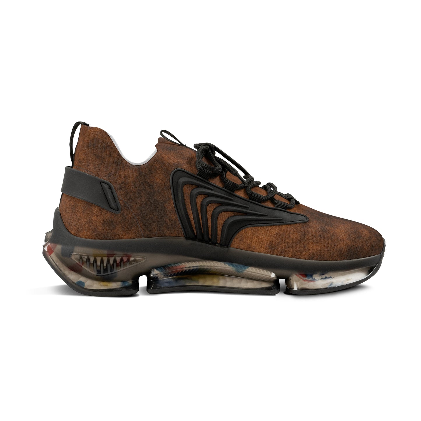 Men's Casual Mesh Sneakers - Stylish Brown Athletic Footwear