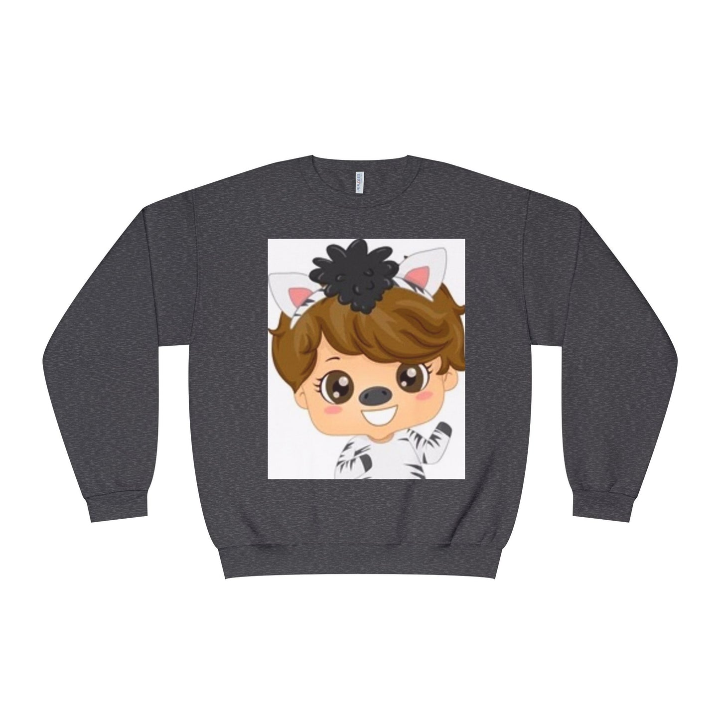 Cute Cartoon Animal Crewneck Sweatshirt for Kids