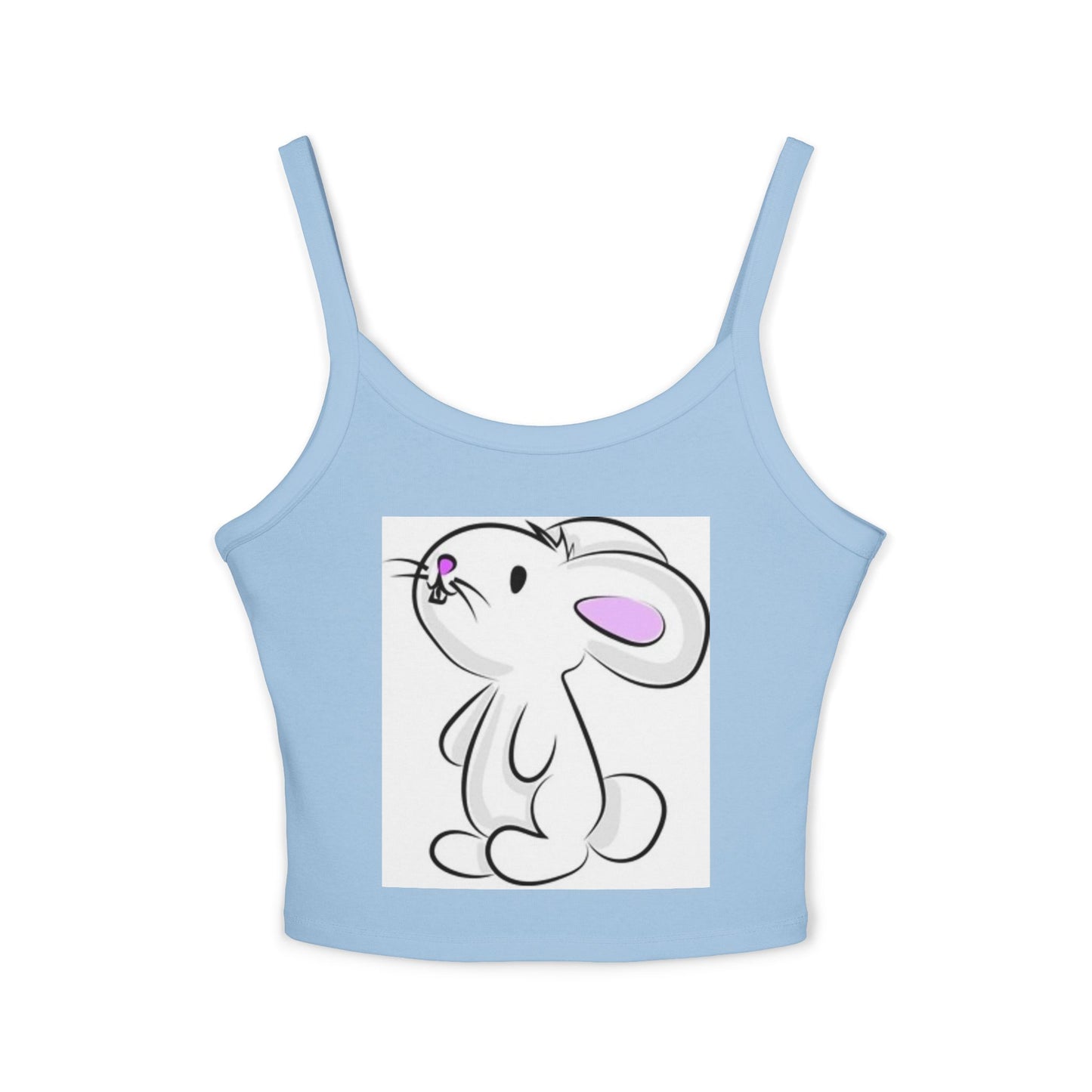 Cute Bunny Women's Spaghetti Strap Tank Top for Spring Fashion