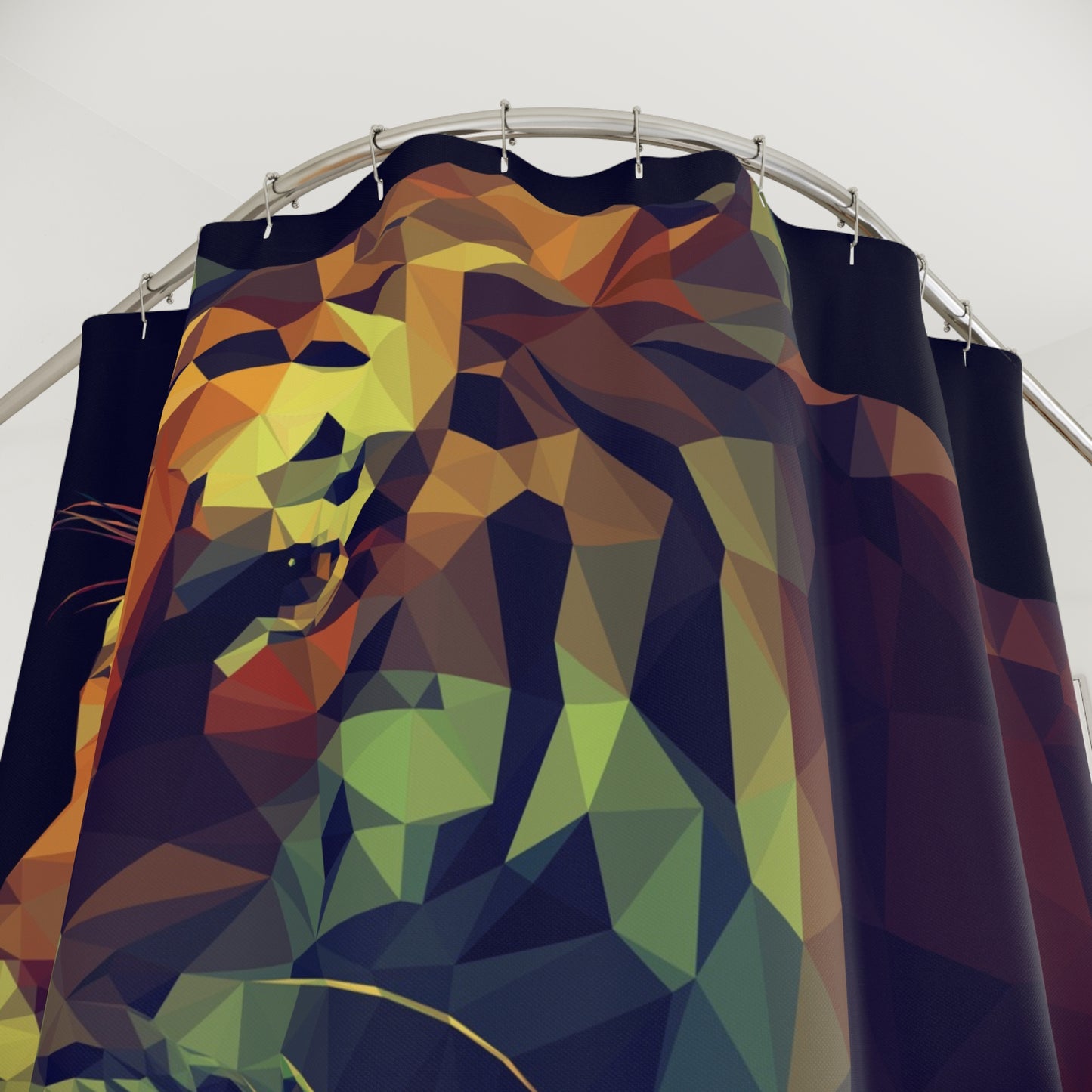 Tropical Tiger Shower Curtain - Vibrant Bathroom Decor with Jungle Vibe