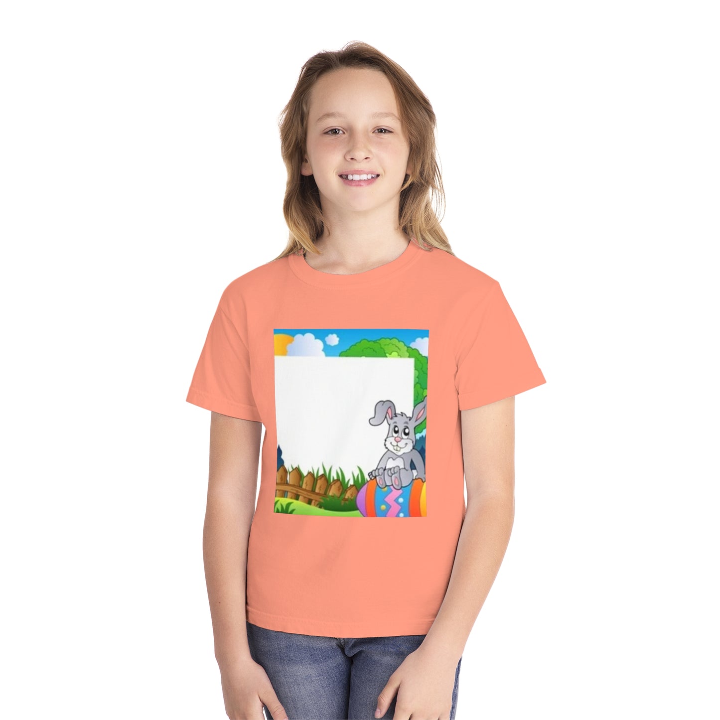 Adorable Bunny Youth Midweight Tee - Perfect for Easter Celebrations
