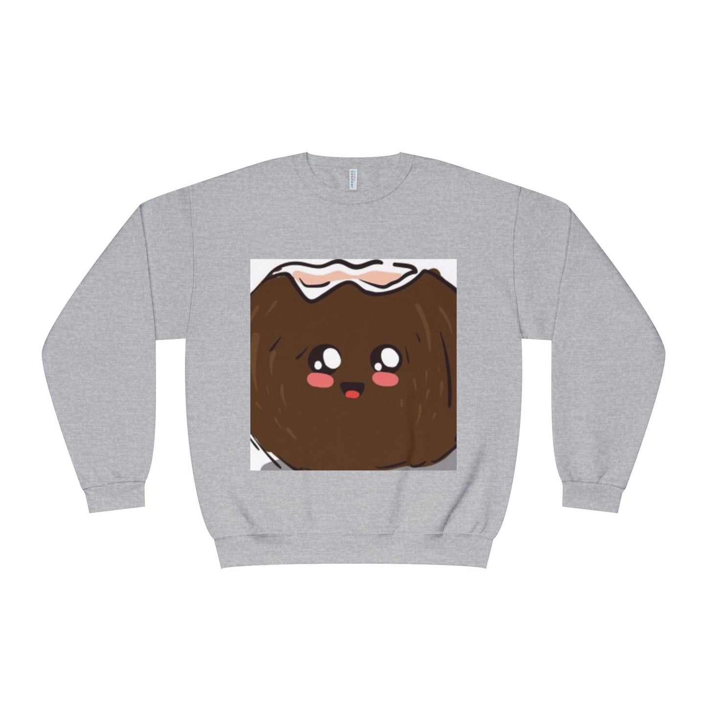 Cute Kawaii Coconut Crewneck Sweatshirt | Unisex Sweatshirt for Food Lovers