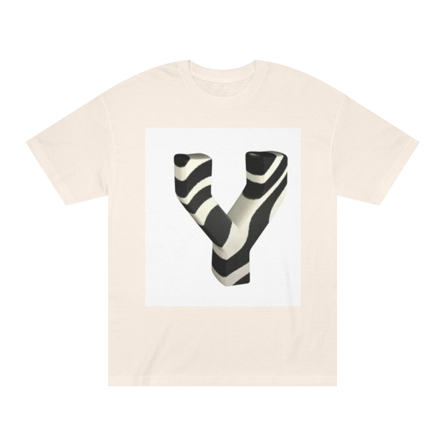 Zebra Print 'Y' Unisex Classic Tee - Casual Fashion Top