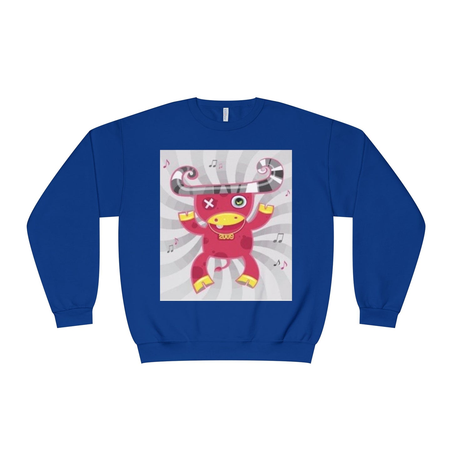 Fun Cartoon Monster Crewneck Sweatshirt - Unisex
