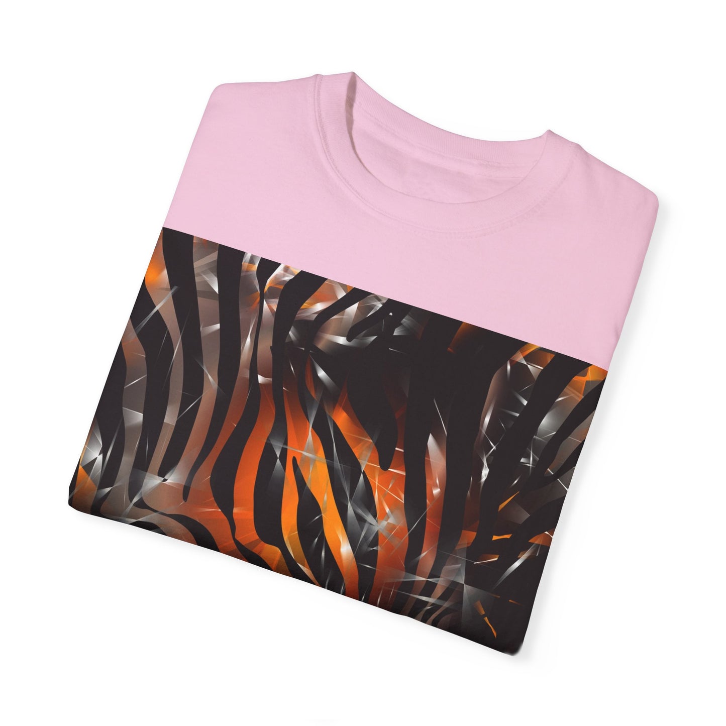 Vibrant Jungle Print Unisex Garment-Dyed T-Shirt