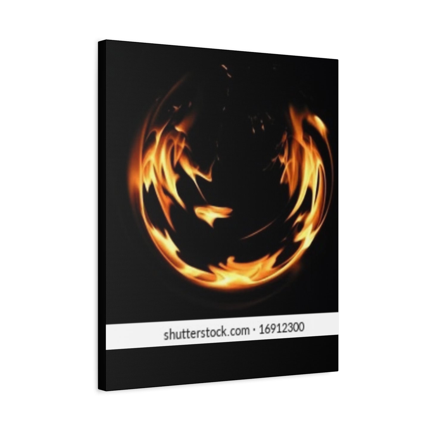 Fire Swirl Matte Canvas Art - Stretched 1.25" Gallery Wrap