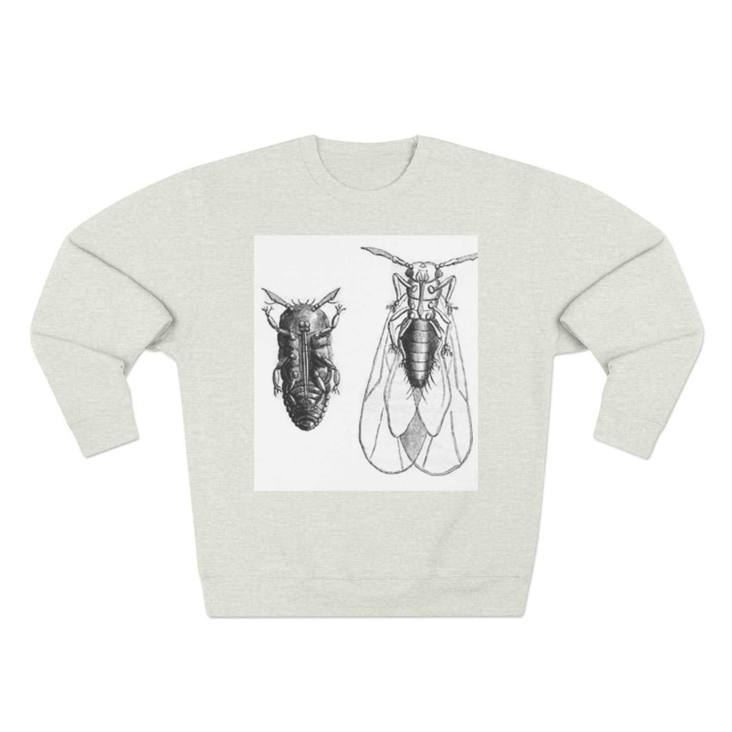 Unisex Insect Art Crewneck Sweatshirt - Nature Lovers Gift