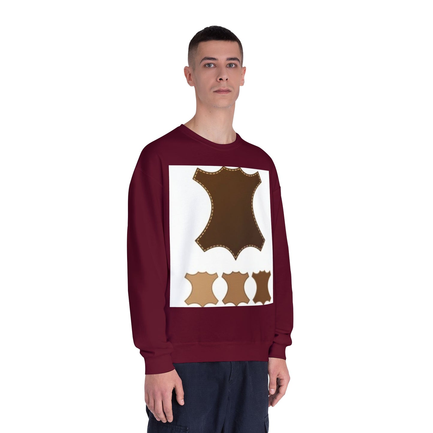 Artisan Leather Pattern Unisex Crewneck Sweatshirt