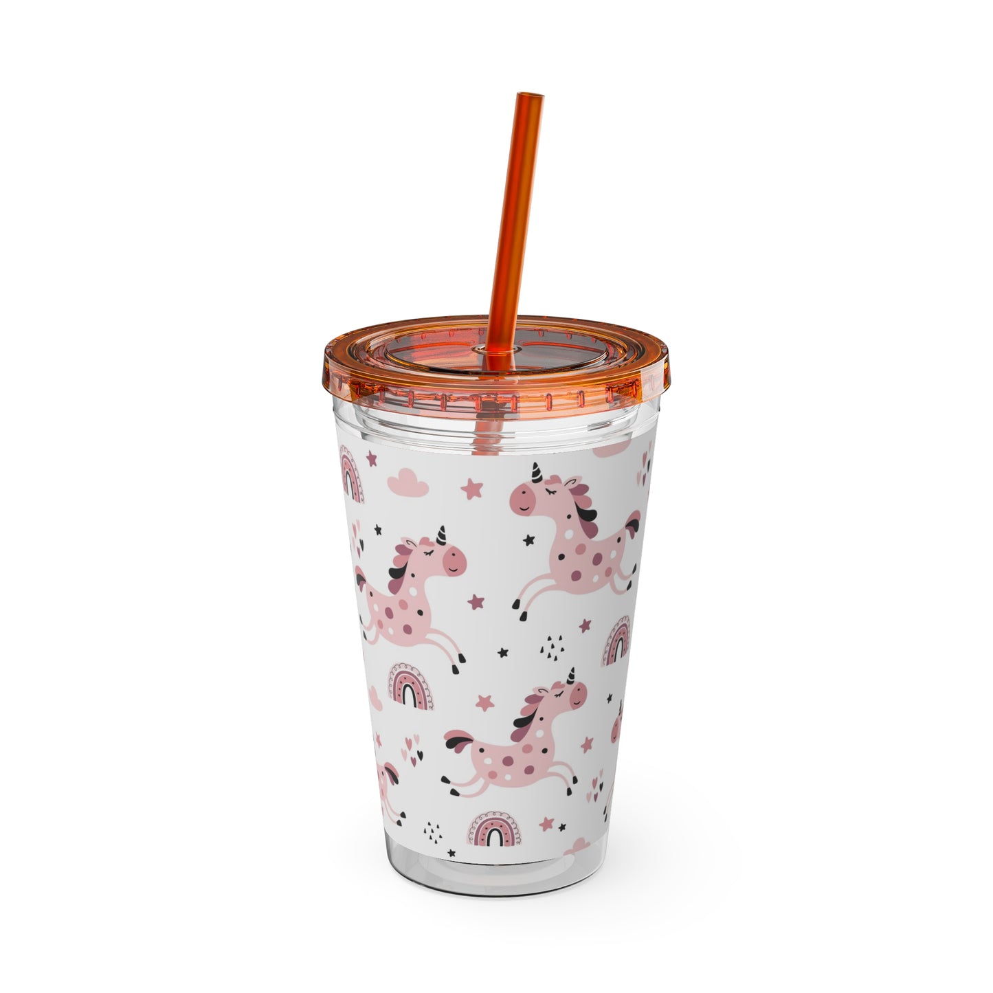Sunsplash Unicorn Tumbler – 16oz Drinkware with Straw, Perfect for Kids & Unicorn Lovers