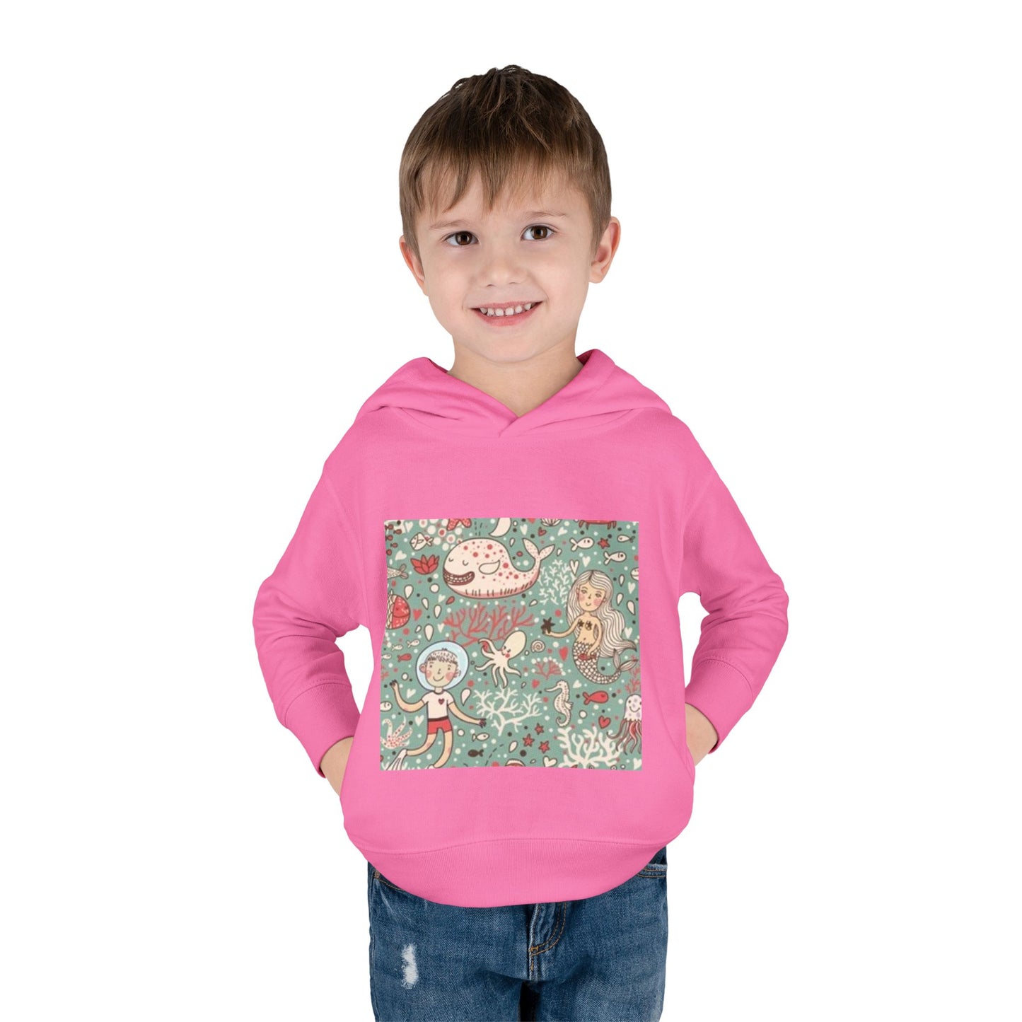 Whimsical Ocean Adventure Toddler Hoodie