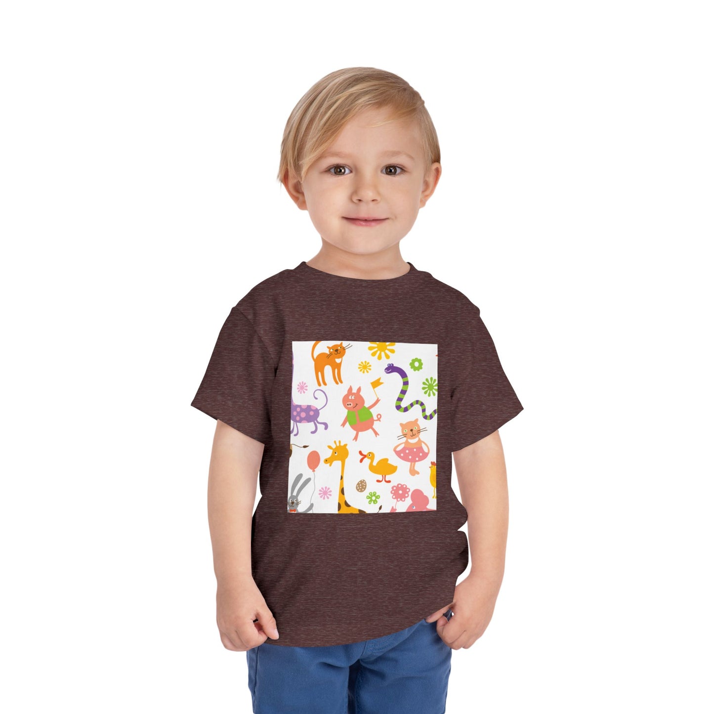 Playful Toddler Tee with Fun Animal Prints