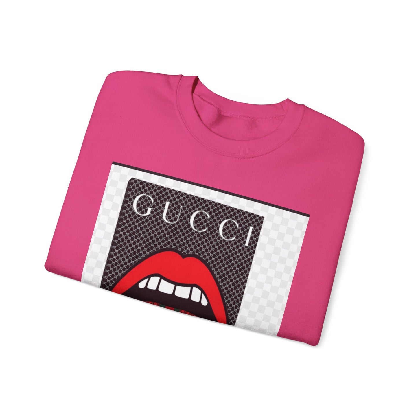 Gucci Inspired Unisex Heavy Blend Crewneck Sweatshirt - Bold Graphic Design