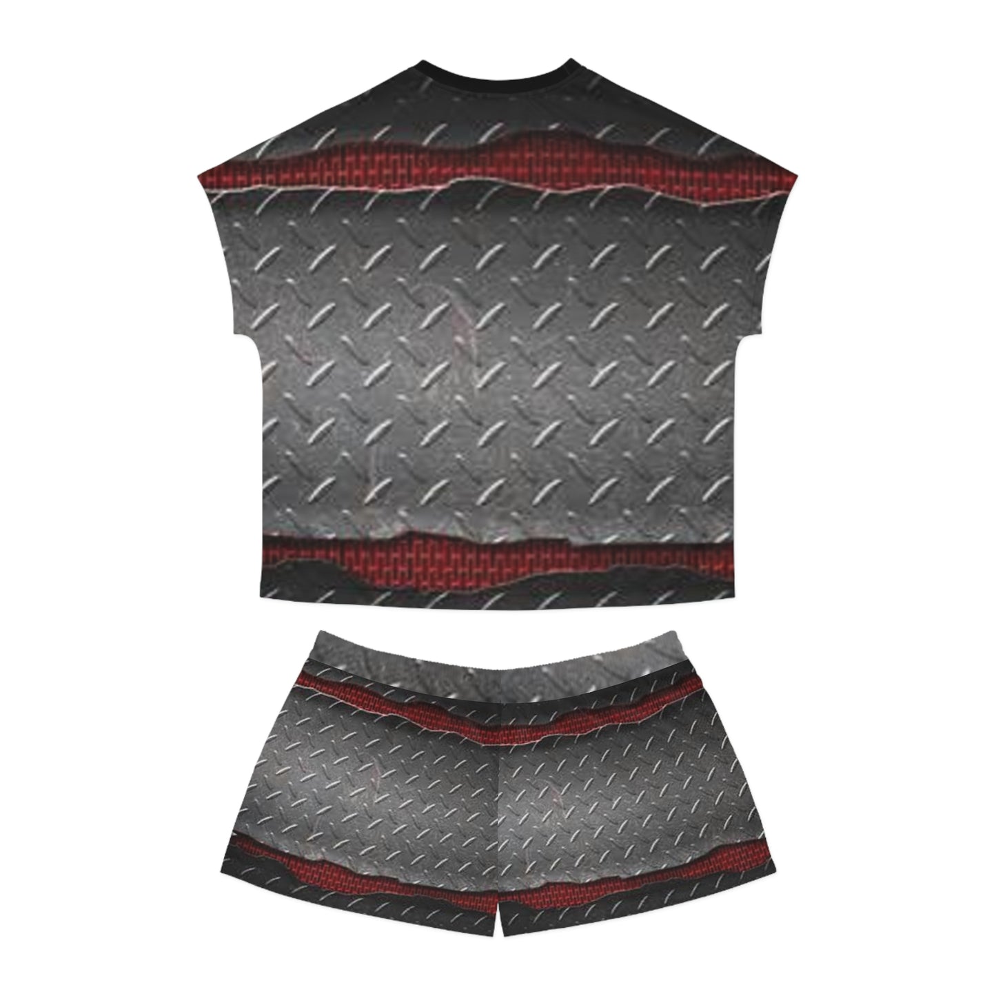 Metallic Pattern Women's Short Pajama Set - Stylish and Comfy Sleepwear