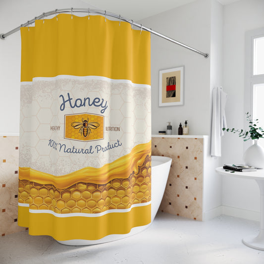 Ocean Breeze Shower Curtain - Coastal Decor with Wave Designs