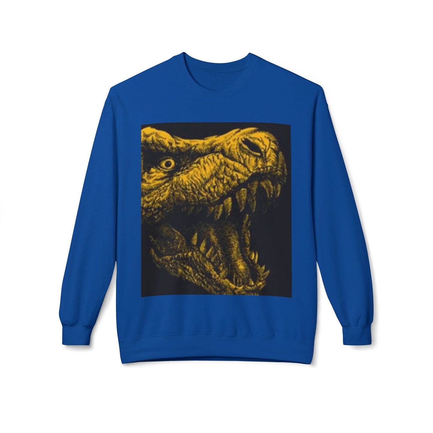 Unisex Dinosaur Graphic Sweatshirt - Cozy Midweight Crewneck