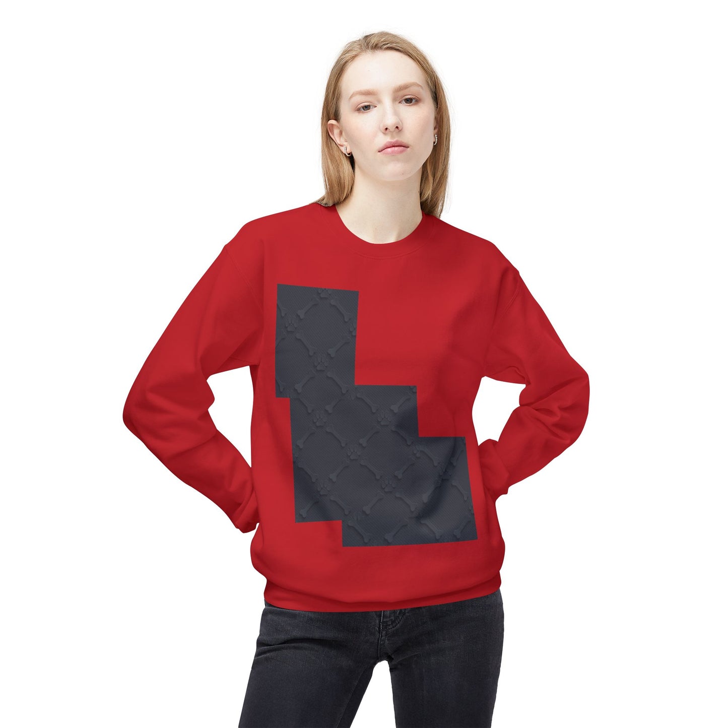 Minimalist Pet-Themed Crewneck Sweatshirt for Animal Lovers