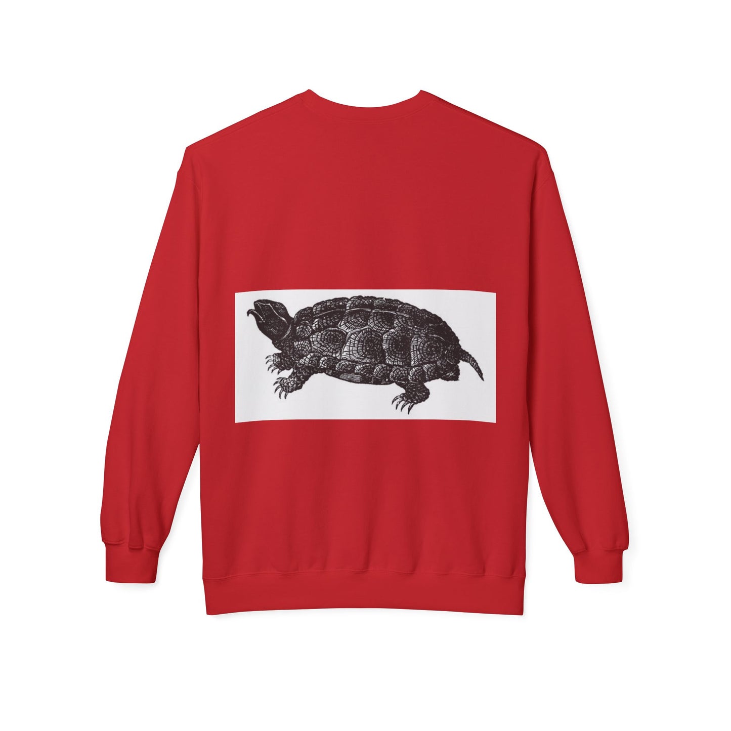 Turtle Design Unisex Fleece Crewneck Sweatshirt - Chill Vibes, Perfect Gift for Nature Lovers