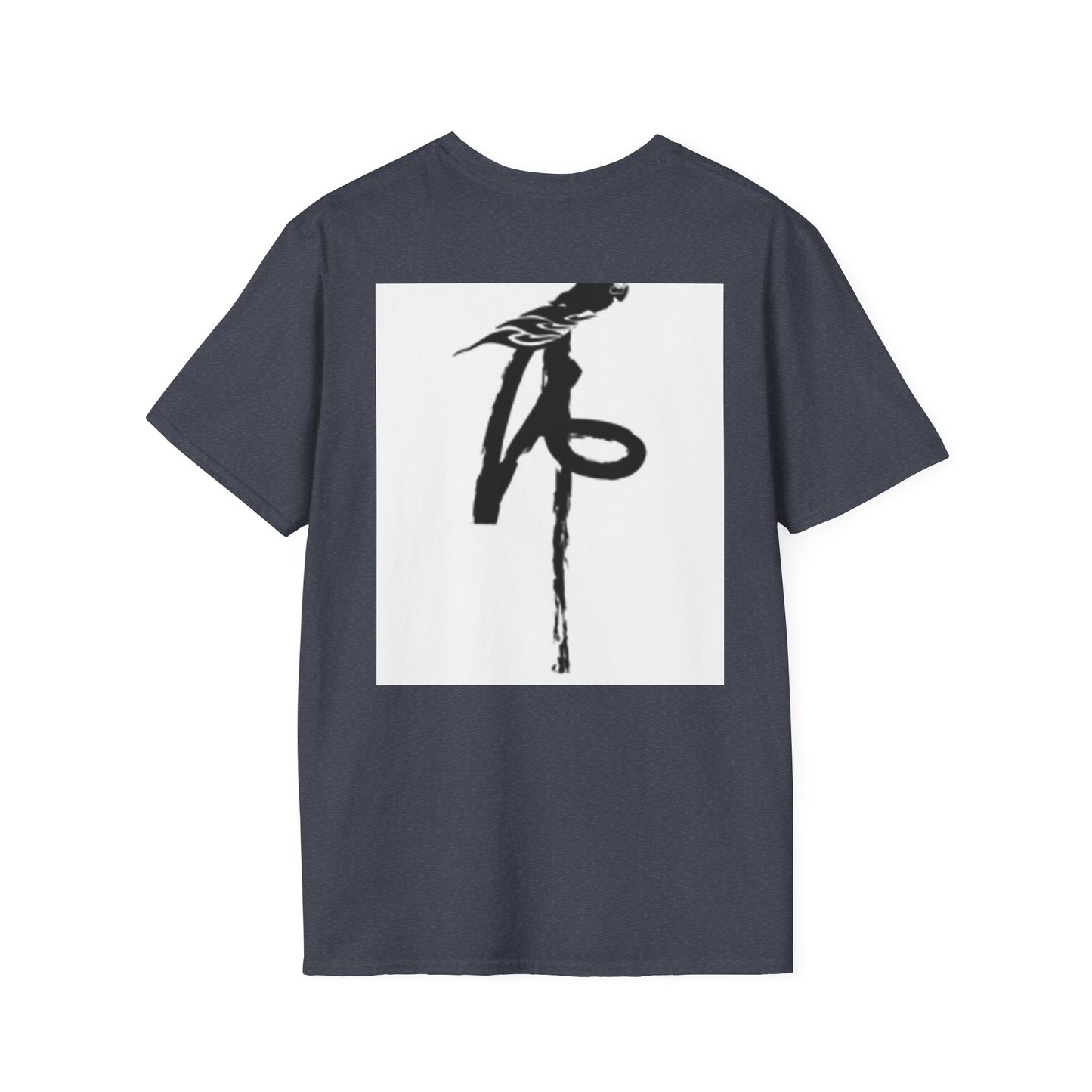 Unisex Softstyle T-Shirt - Black Bird Design for Nature Lovers