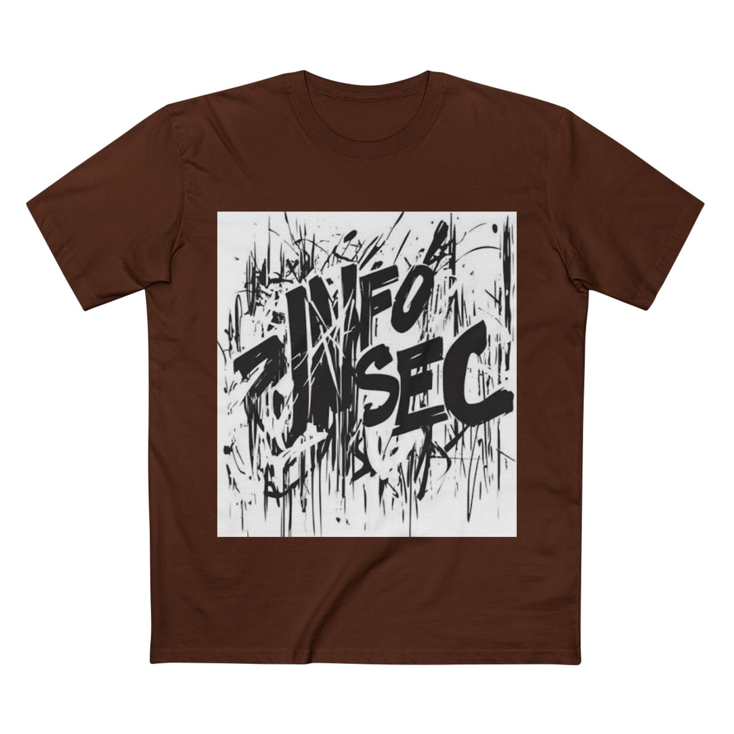 Trendy Graphic Tee with 'INFO SEC' Design – Perfect for Casual Wear or Cybersecurity Fans