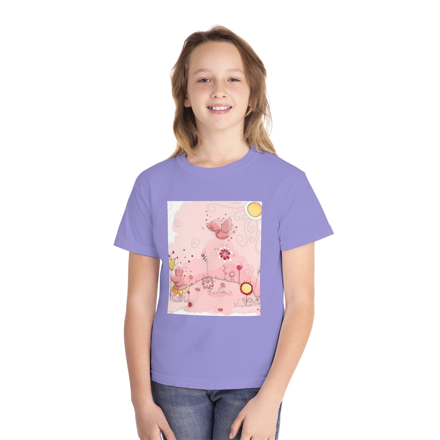 Fun Dinosaur Youth Midweight Tee for Boys and Girls - Perfect for Play and Adventures