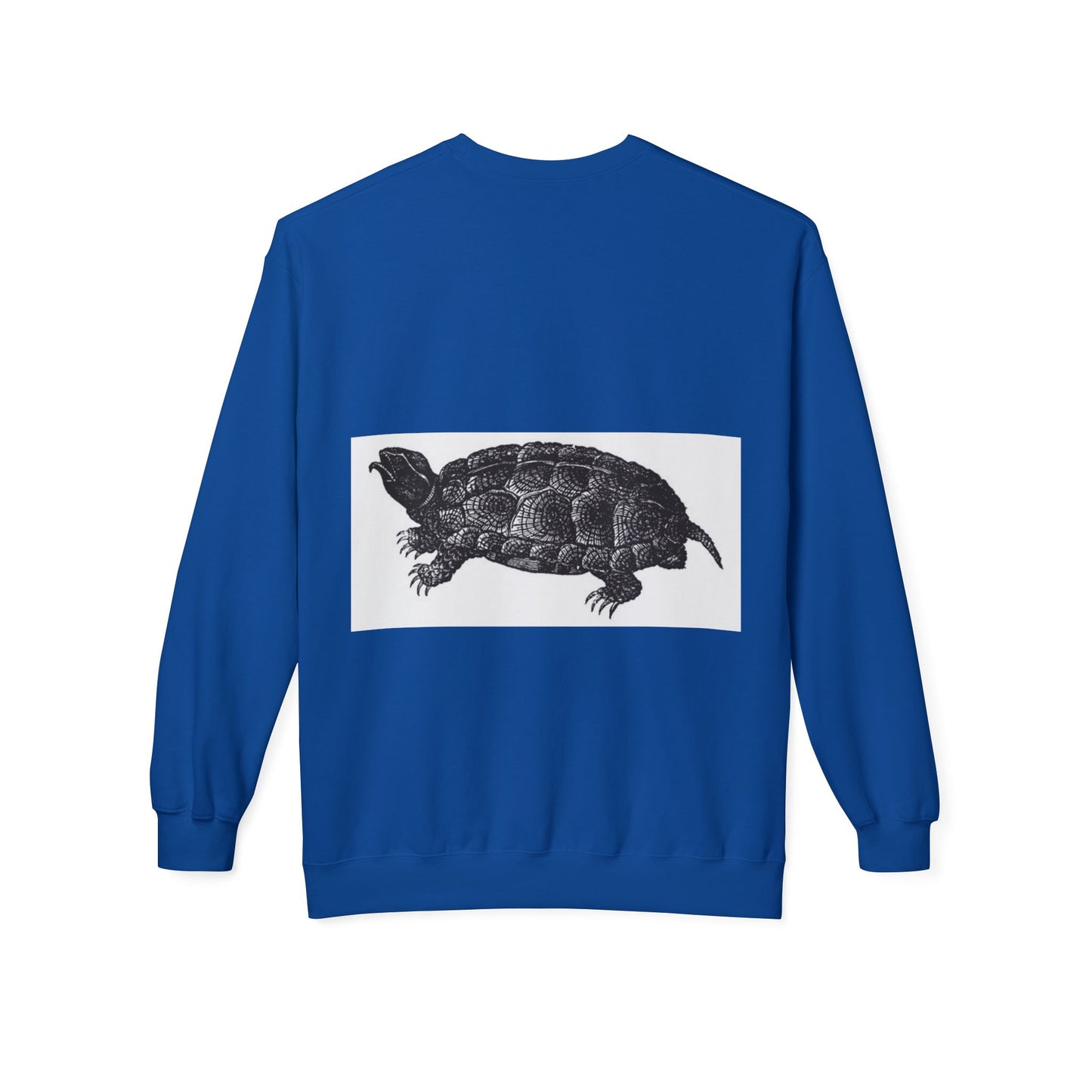 Turtle Design Unisex Fleece Crewneck Sweatshirt - Chill Vibes, Perfect Gift for Nature Lovers