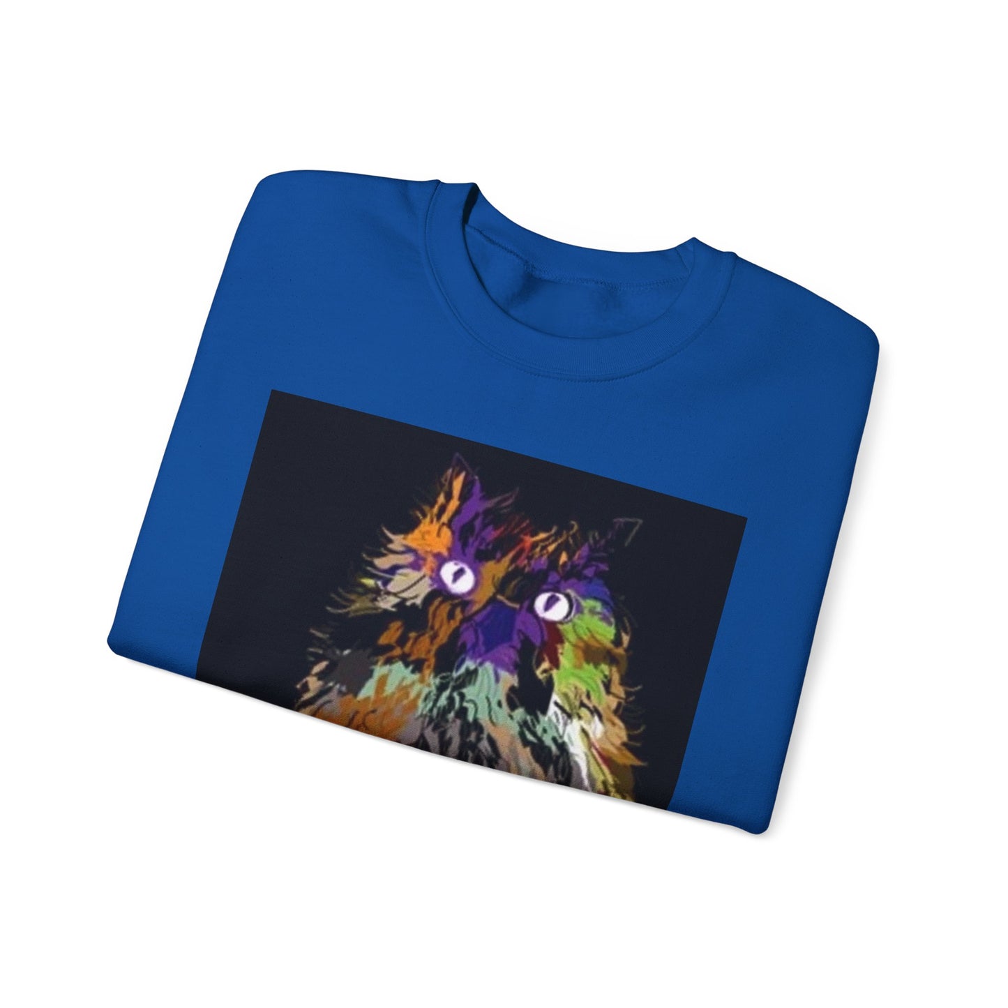 Colorful Owl Crewneck Sweatshirt - Unisex Heavy Blend™ - Cozy Art Wear for Animal Lovers